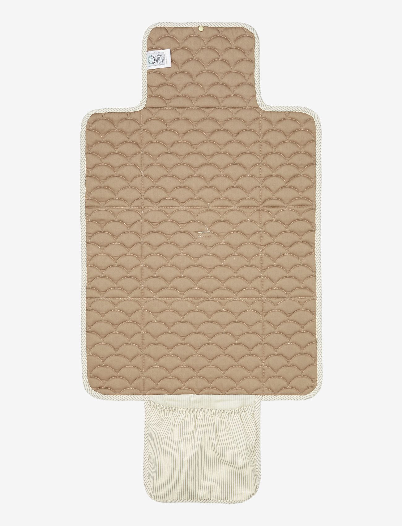 Cam Cam Copenhagen - Changing Mat, Quilted - OCS - pusleunderlag - classic stripes camel - 2