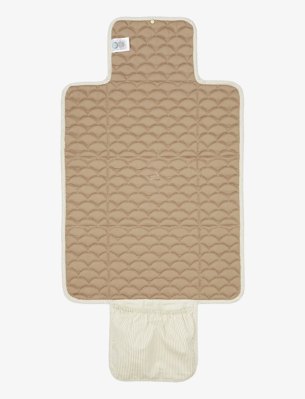 Cam Cam Copenhagen - Changing Mat, Quilted - OCS - pusleunderlag - classic stripes camel - 2