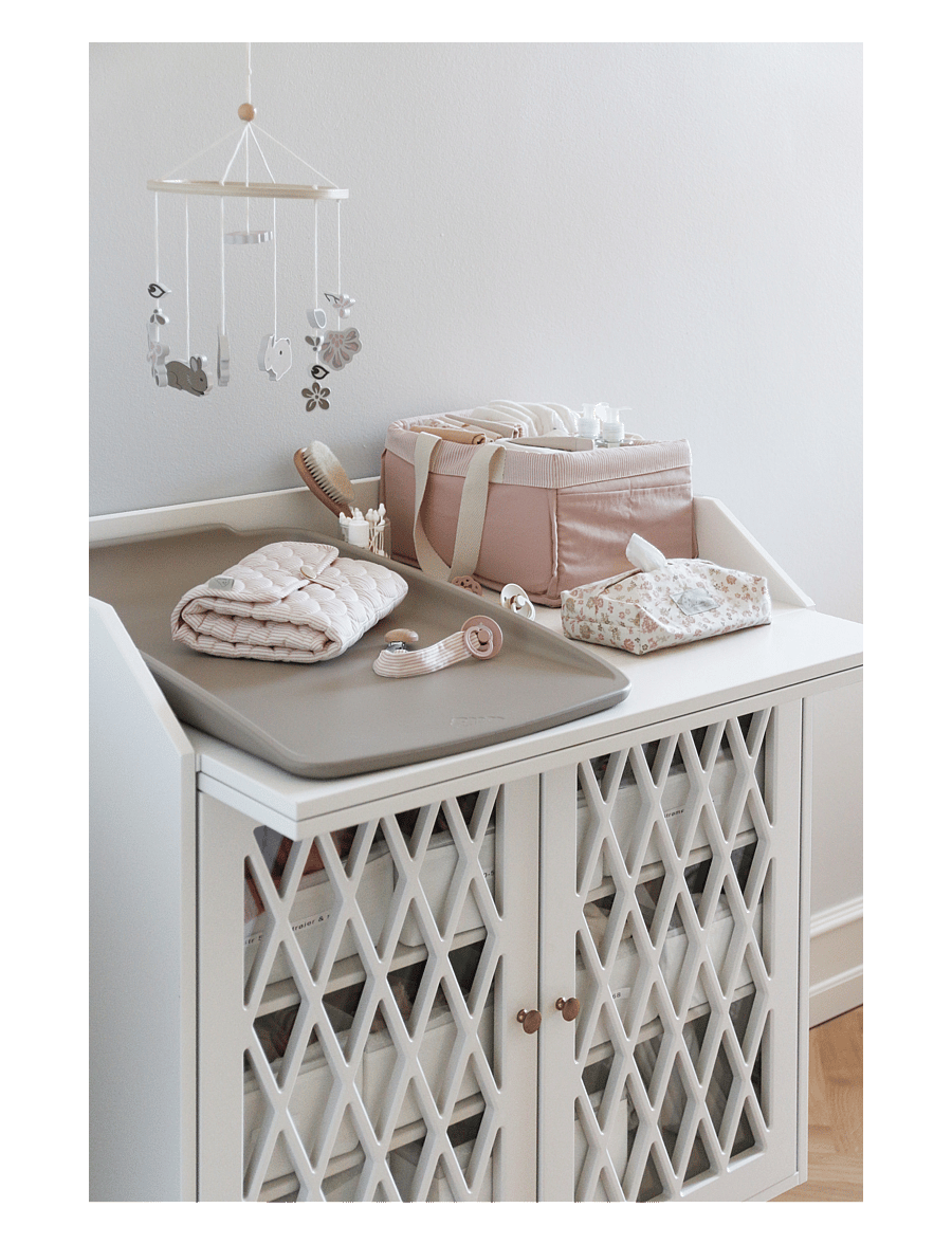 Cam Cam Copenhagen - Quilted Changing Mat - OCS - Classic Stripes Rose - pusleunderlag - classic stripes rose - 3