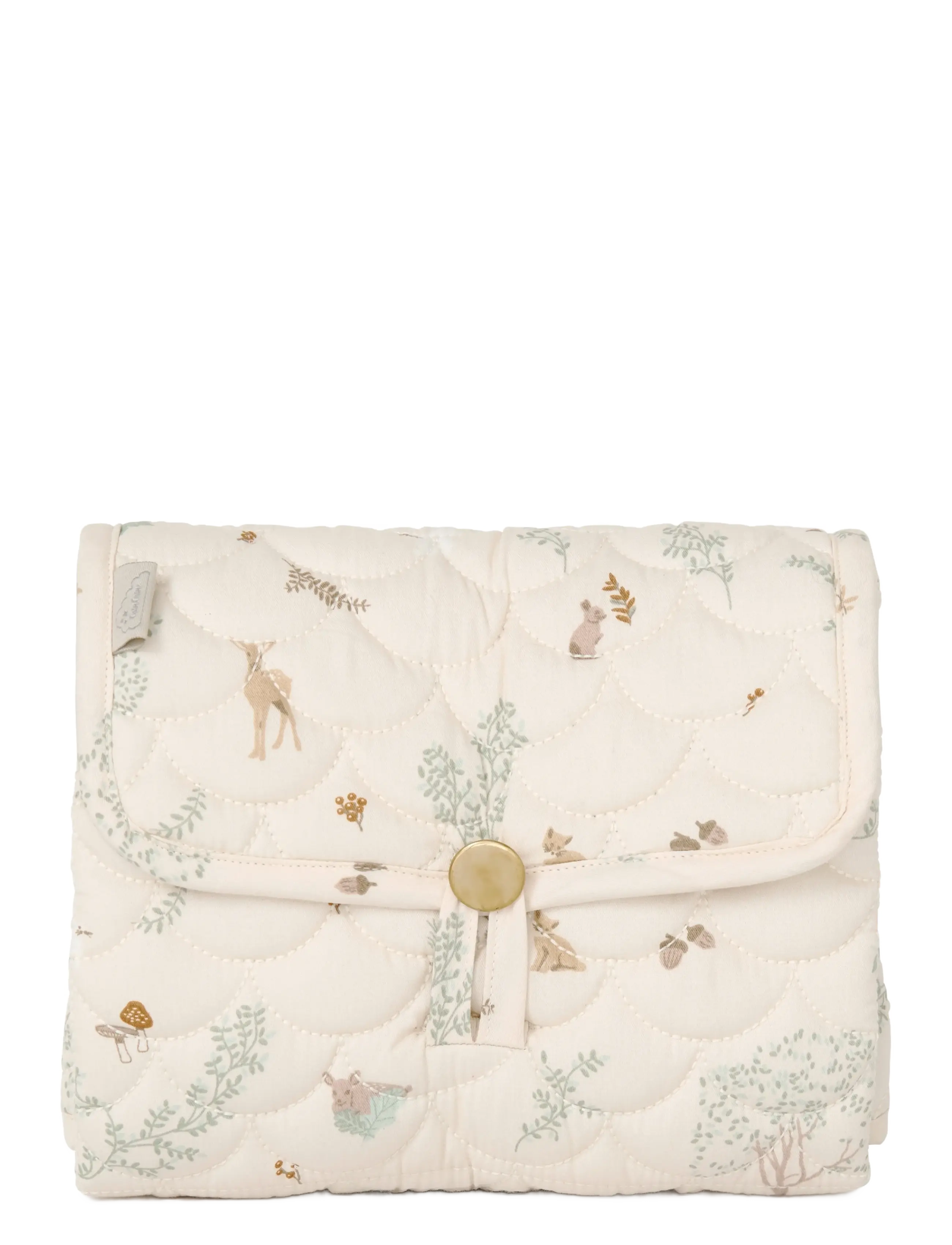Cam Cam Copenhagen Quilted Changing Mat - OCS - Classic Stripes Rose - Cam Cam Copenhagen - WOODLAND / cream