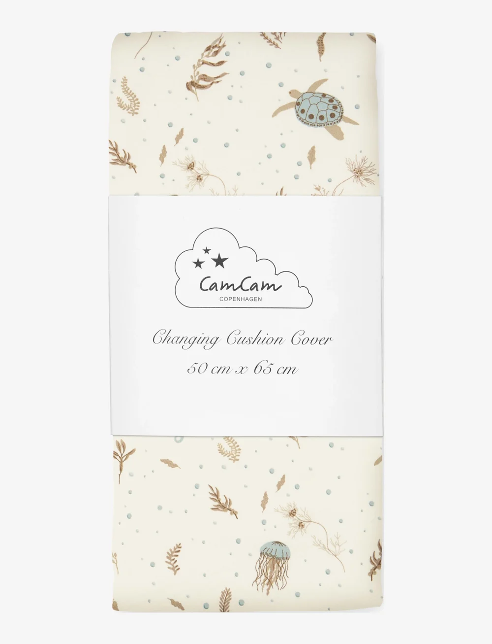 Cam Cam Copenhagen - Changing Cushion Cover - puslehyndebetræk - sea garden - 1