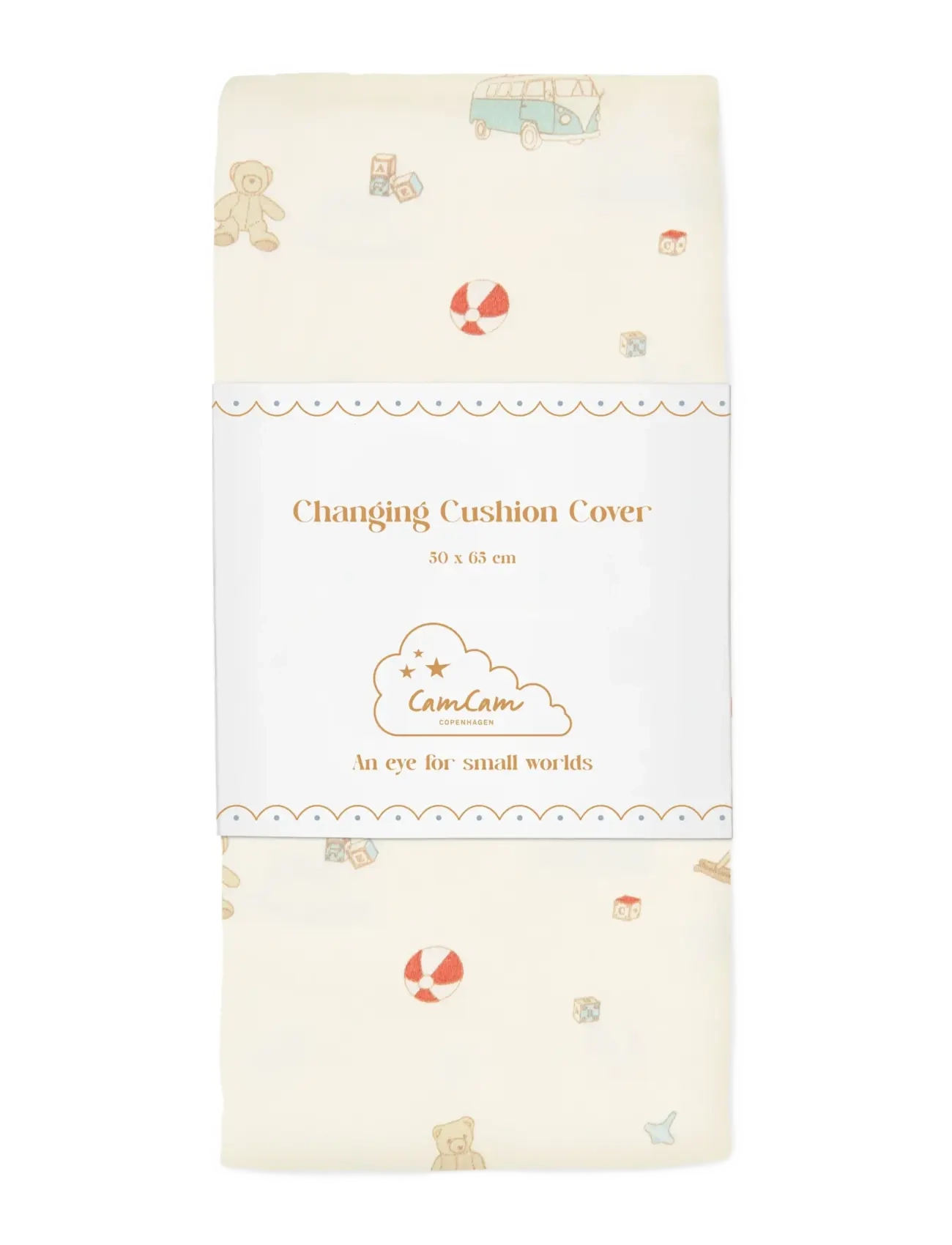 Cam Copenhagen Changing Cushion Cover Ocs, One Size, Mats & Pads, Creme - Pads Covers, Kinder