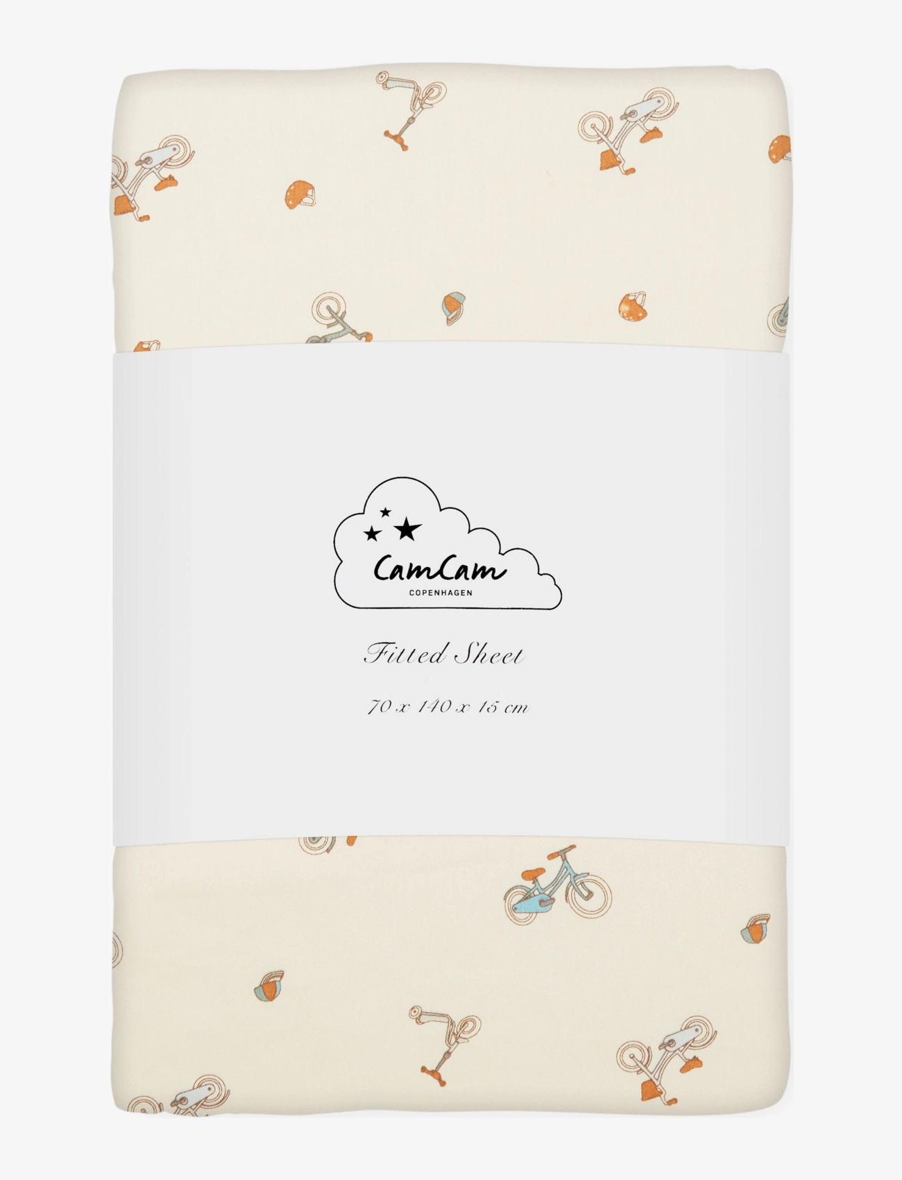 Cam Copenhagen Sheet, Fitted, 70X140X15Cm, One Size, Sleep Time, Creme - Bed Sheets, Kinder