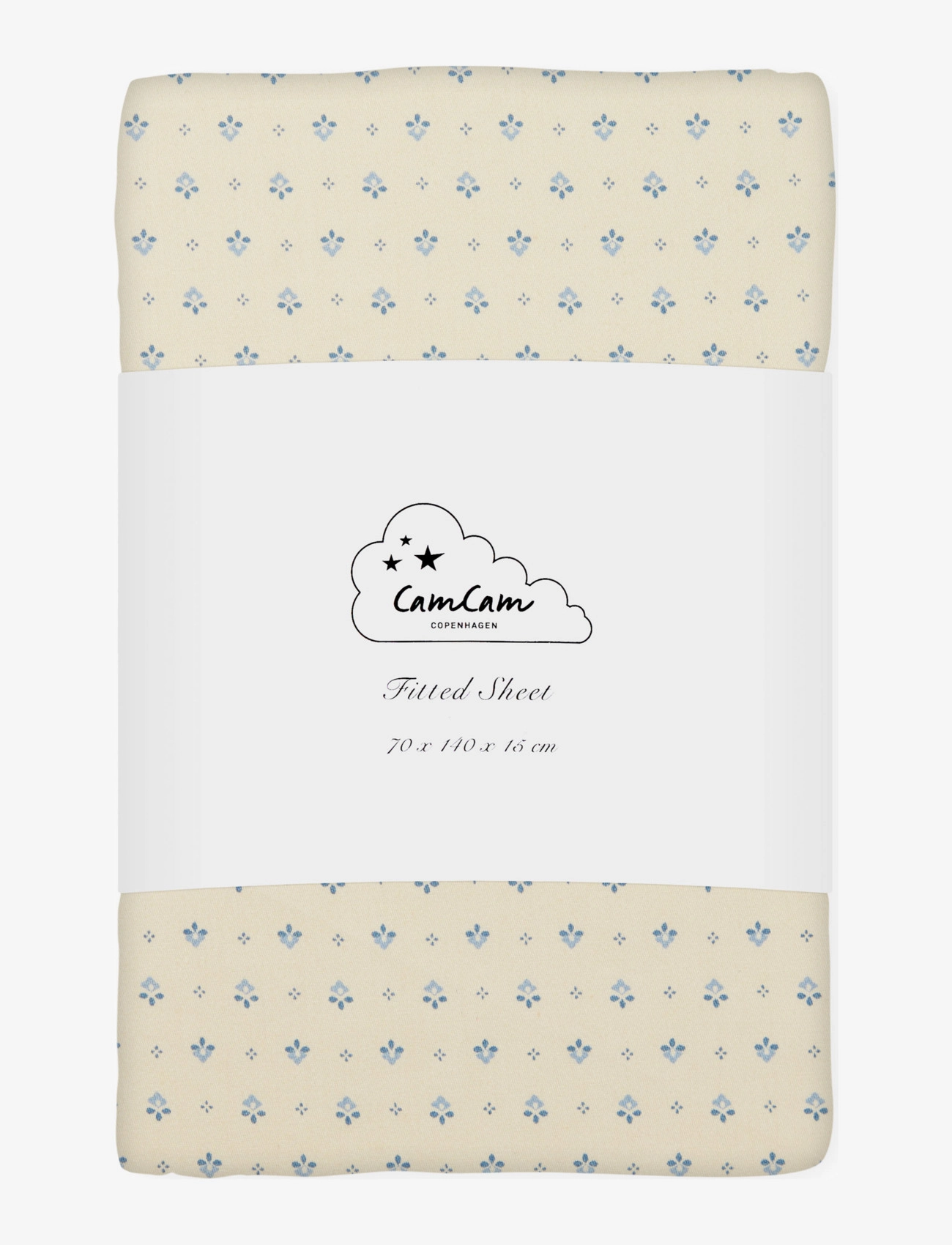 Cam Cam Copenhagen Sheet, Fitted, 70x140x15cm - Paklodės - CAPRI / cream
