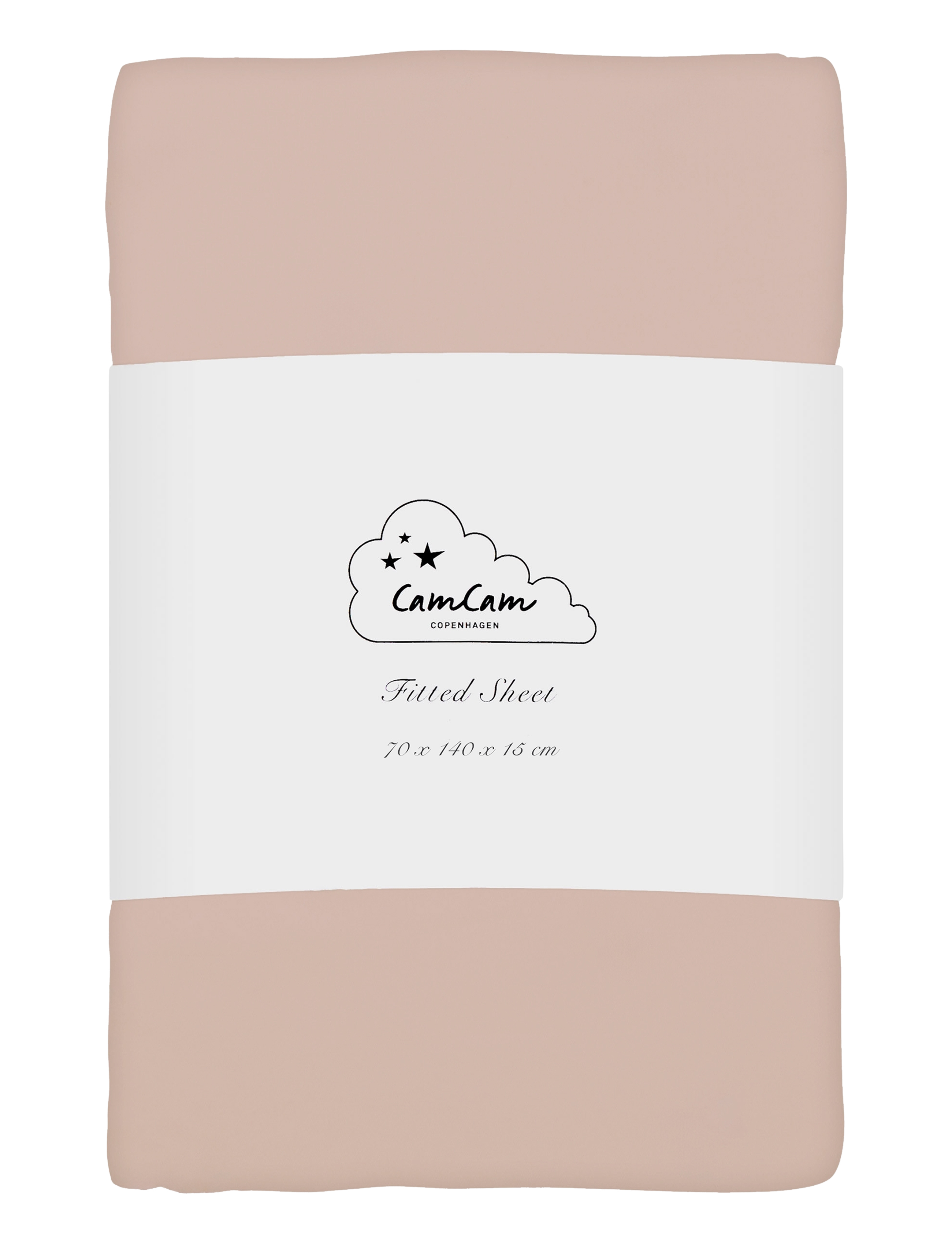 Cam Copenhagen Sheet, Fitted, 70X140X15Cm Gots, 70X 140X 15 cm, Sleep Time, Rosa - Bed Sheets, Kinder