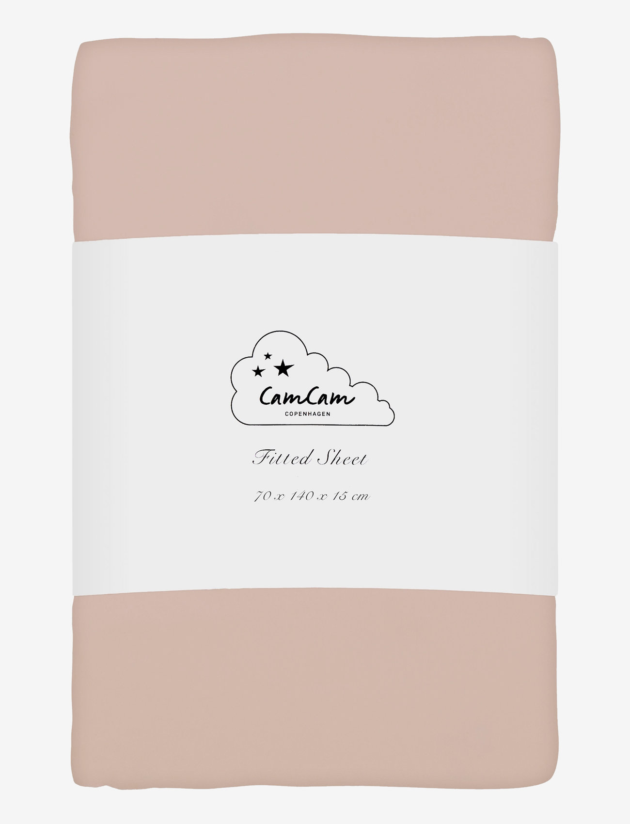 Cam Cam Copenhagen - Sheet, Fitted, 70x140x15cm - GOTS - bettlaken - dusty rose - 0