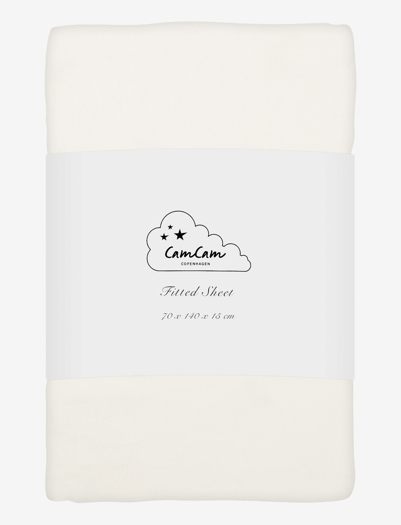 Cam Cam Copenhagen - Sheet, Fitted, 70x140x15cm - GOTS - lakan - off white - 0