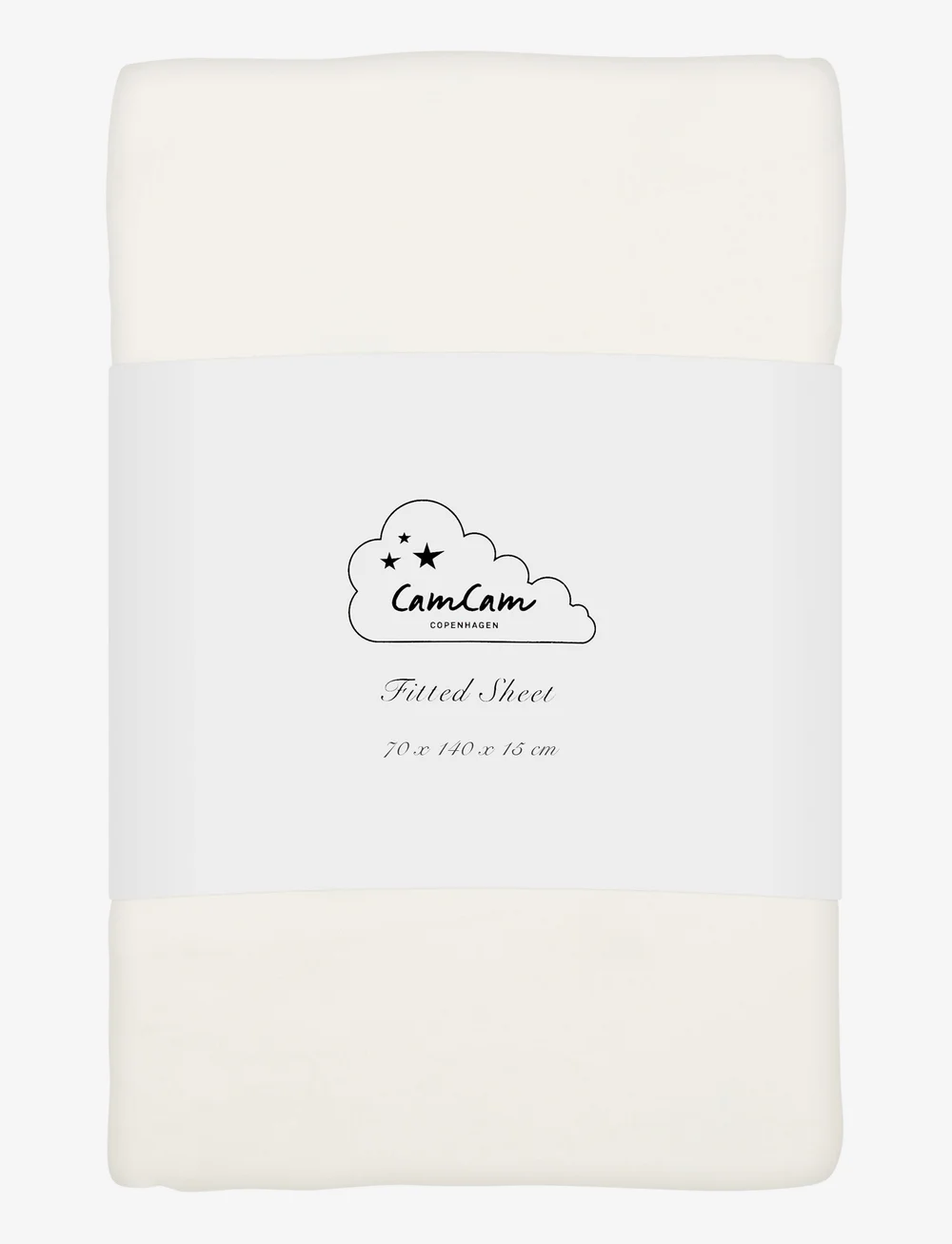 Cam Cam Copenhagen - Sheet, Fitted, 70x140x15cm - GOTS - bed sheets - off white - 0