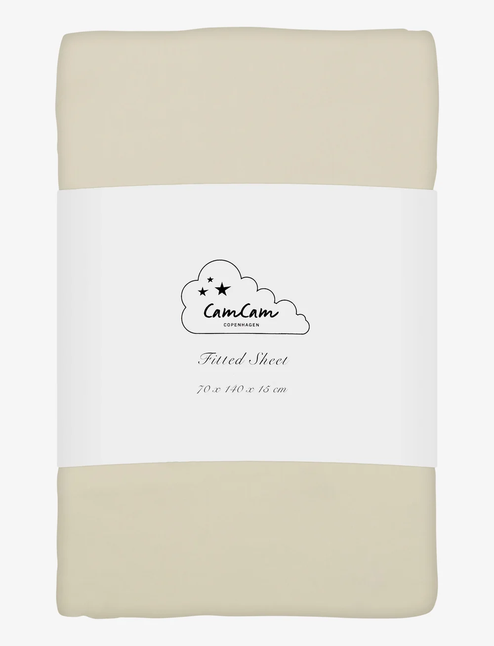 Cam Cam Copenhagen - Sheet, Fitted, 70x140x15cm - GOTS - bettlaken - praline - 0