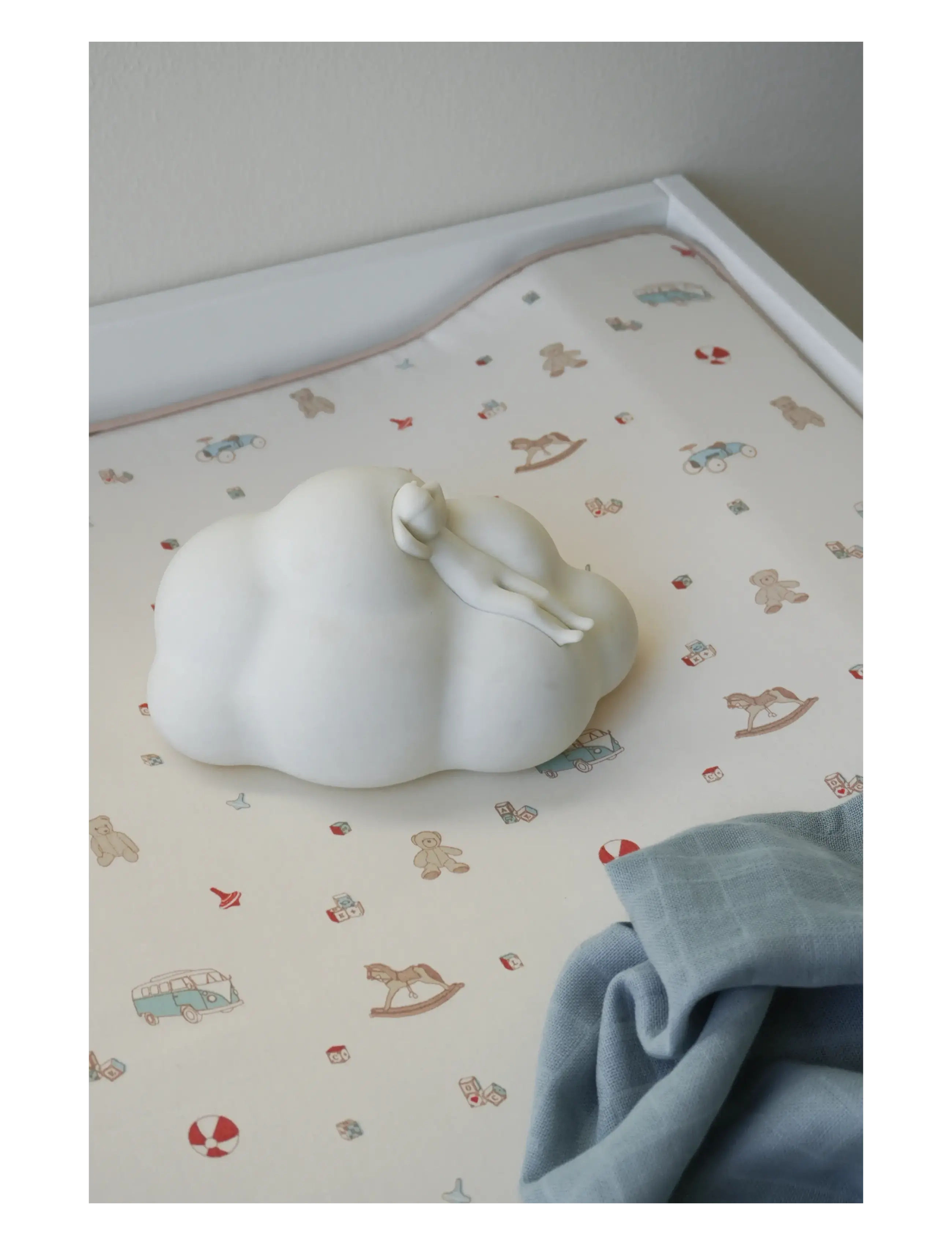 Cam Cam Copenhagen - Changing Cushion - OCS - Classic Stripes Rose - puslehynder - vintage toys - 2