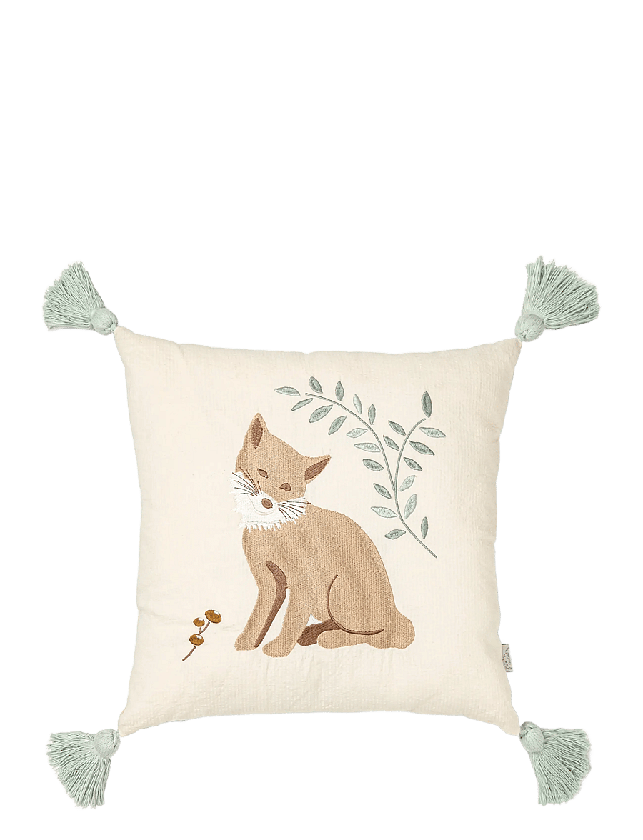 Cam Cam Copenhagen - Embroidered Cushion - OCS - Woodland - dekorative kissen - woodland - 0