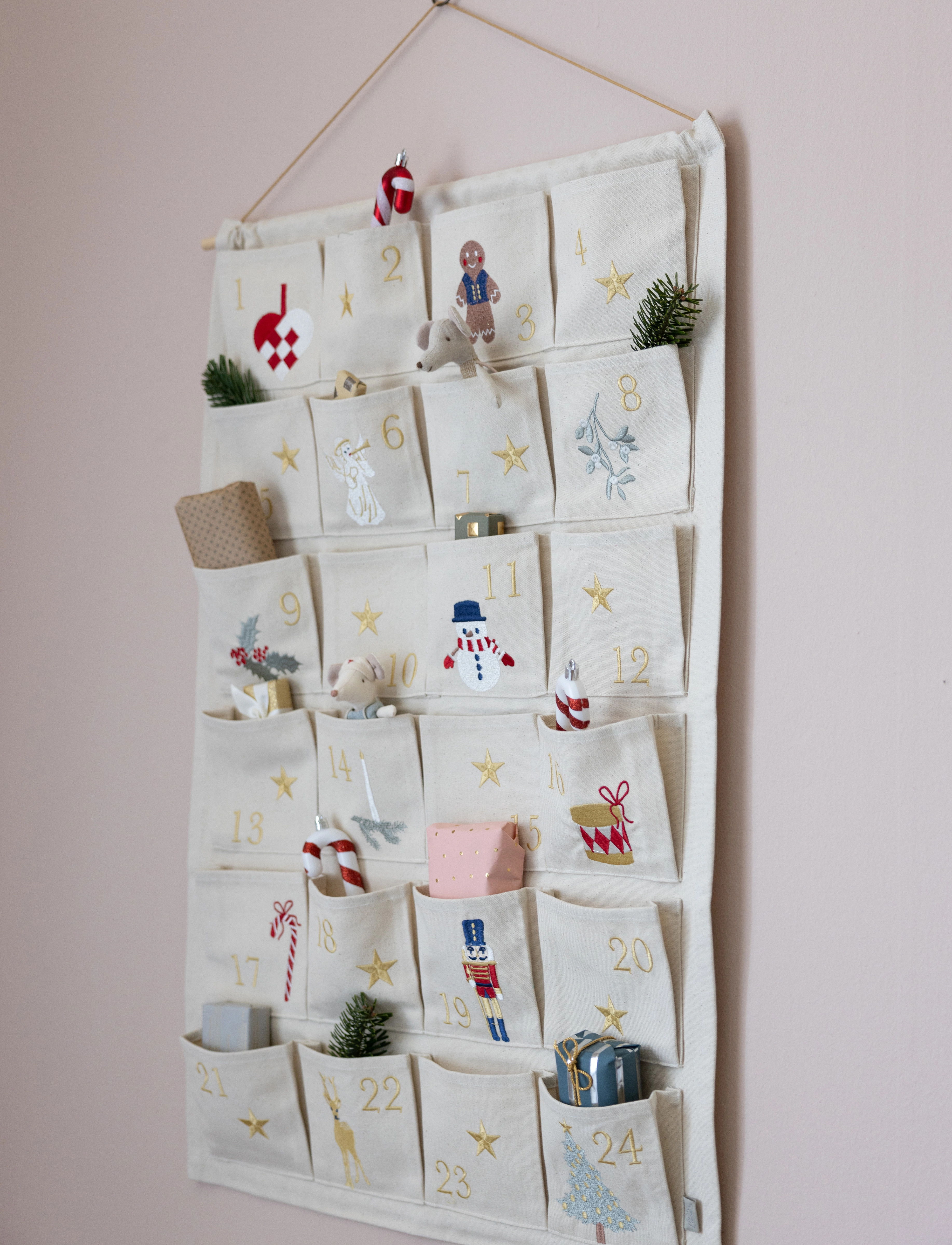 Cam Cam Copenhagen - Christmas Calendar - GOTS - Beige - beige - 3