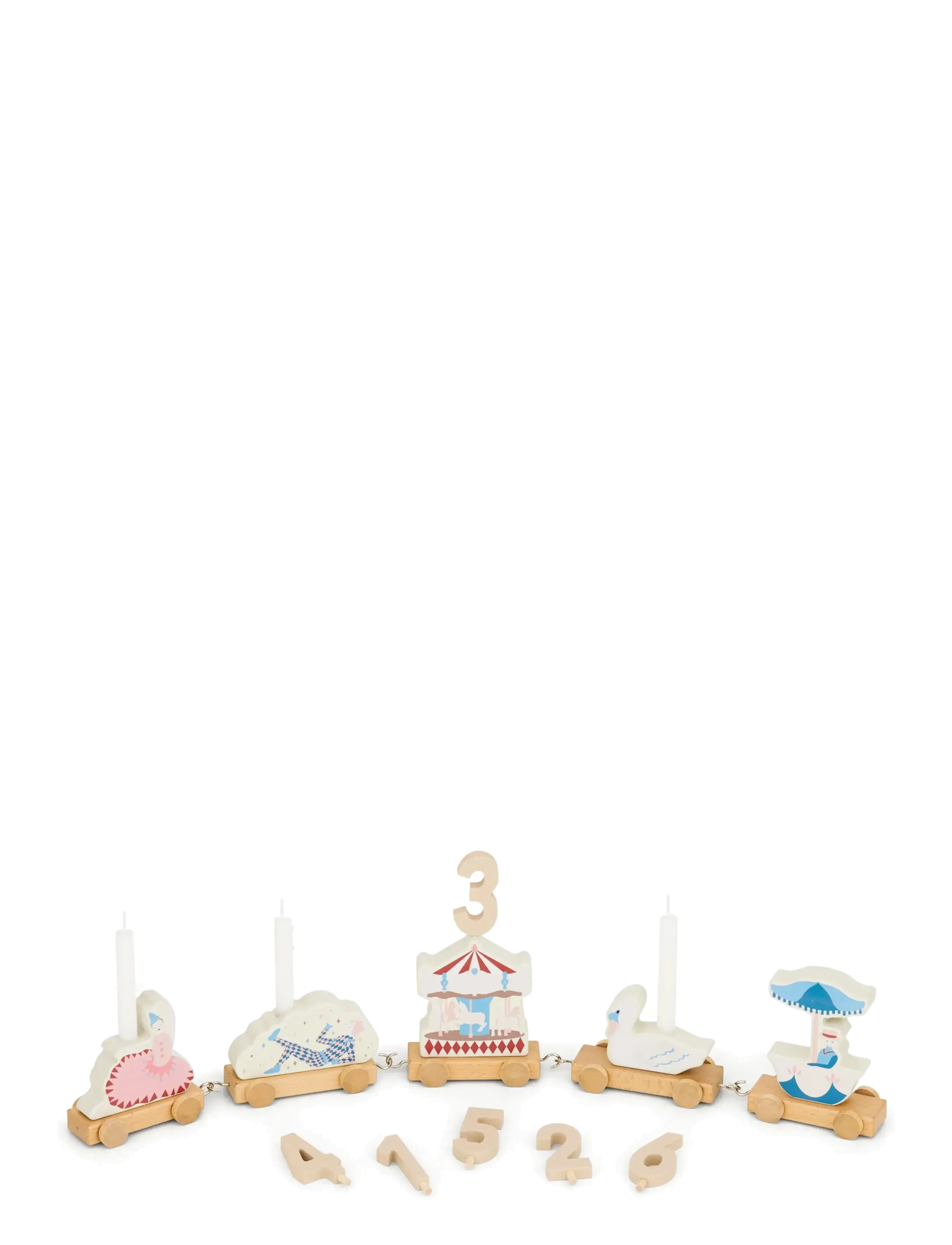 Cam Copenhagen Birthday Train Fsc 100 % Carousel, One Size, Kids Decor, Mehrfarbig/gemustert - Party Supplies, Kinder