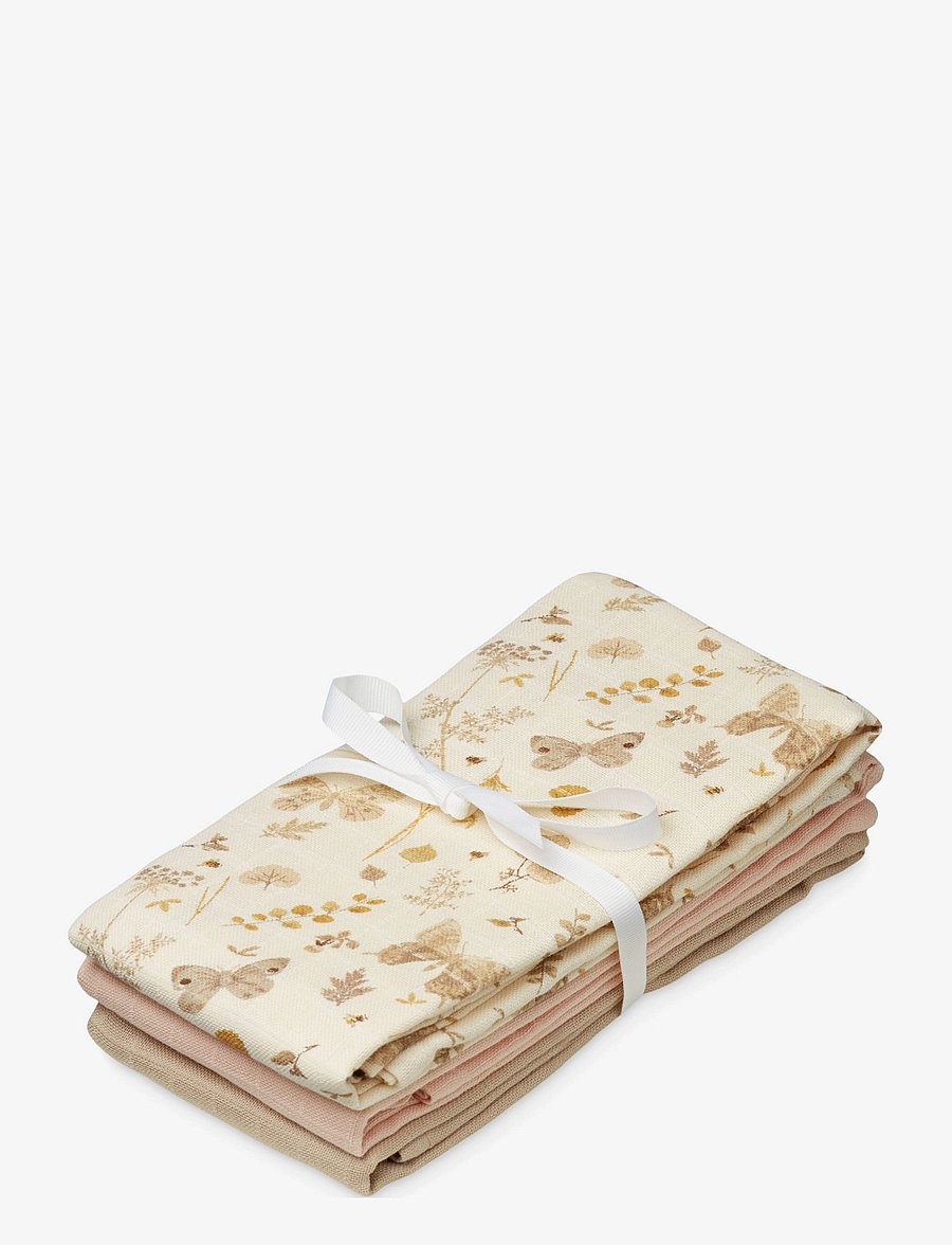 Cam Cam Copenhagen - Muslin Cloth, 3-pack - GOTS Mix - Rowan - mulldecken - butterflies - 0