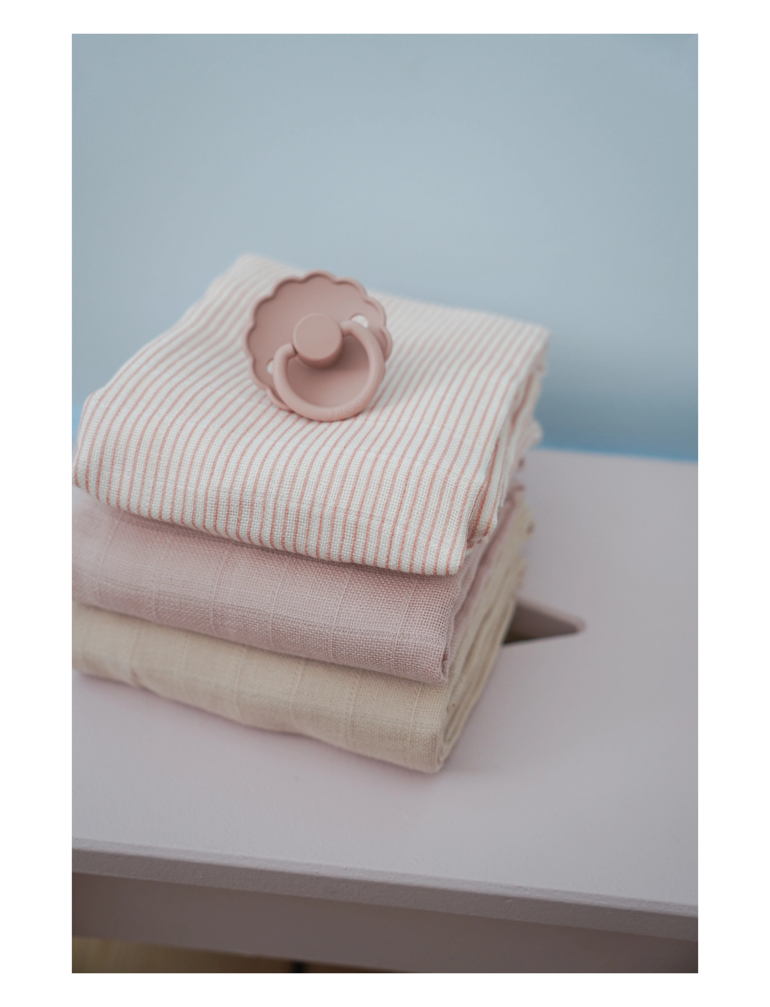 Cam Cam Copenhagen - Muslin Cloth, 3-pack - GOTS Mix - Classic Stripes Rose - musliinist tekid - classic stripes rose - 2