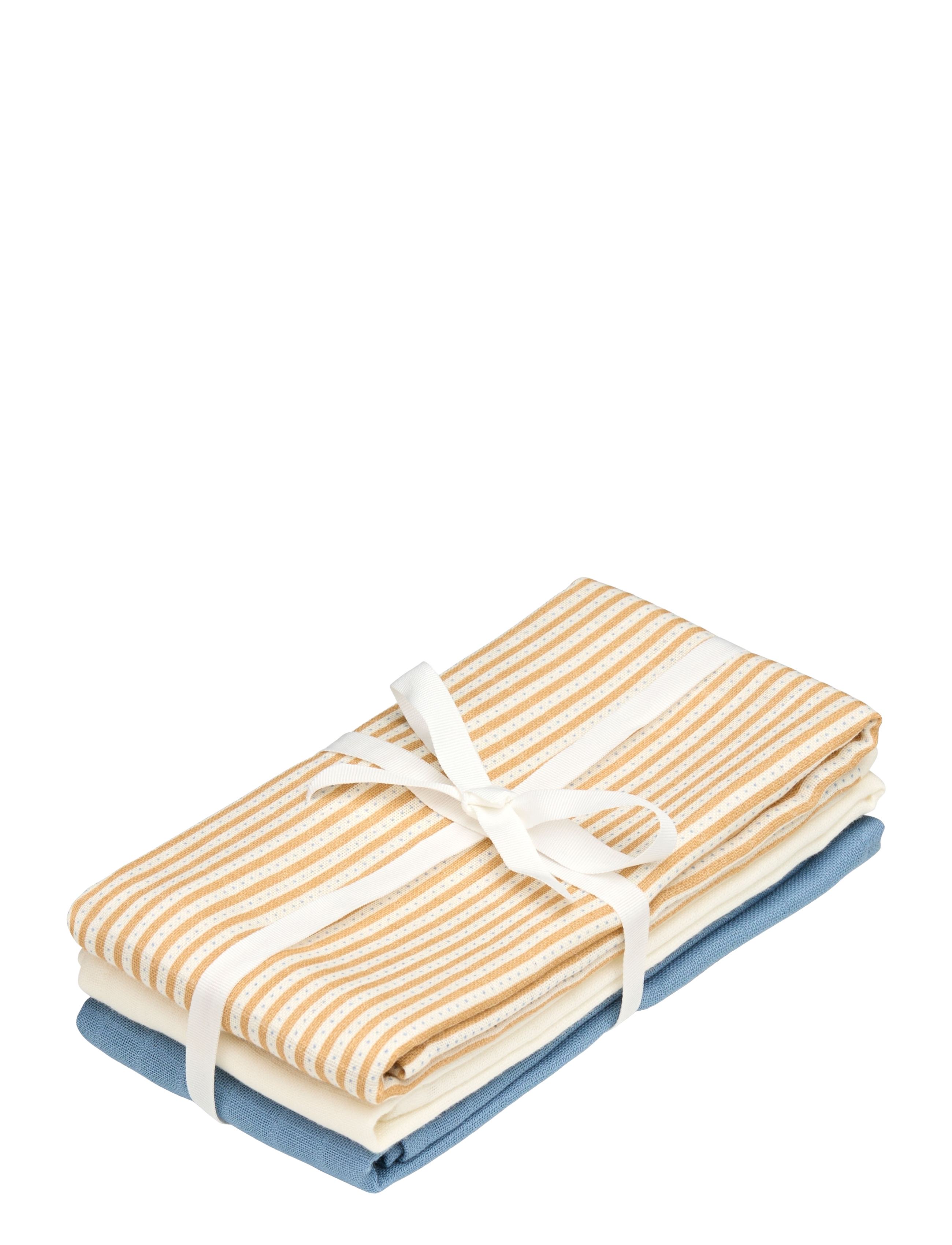 Cam Copenhagen Muslin Cloth, 3-Pack Gots Mix Classic Stripes Rose, One Size, Muslins, Beige - Cloths, Kinder