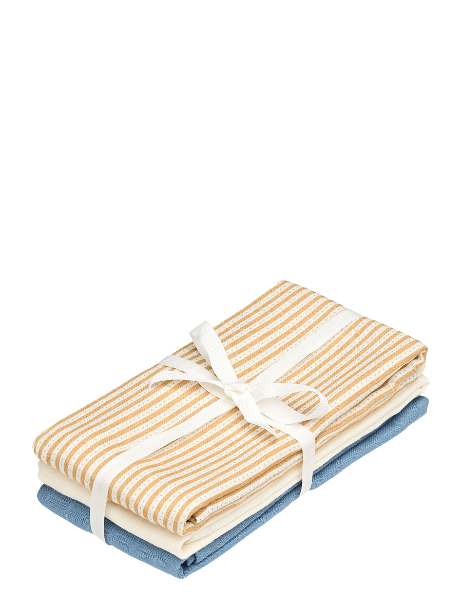 Cam Cam Copenhagen - Muslin Cloth, 3-pack - GOTS Mix - Rowan - musliinist lapid - oatfield - 0
