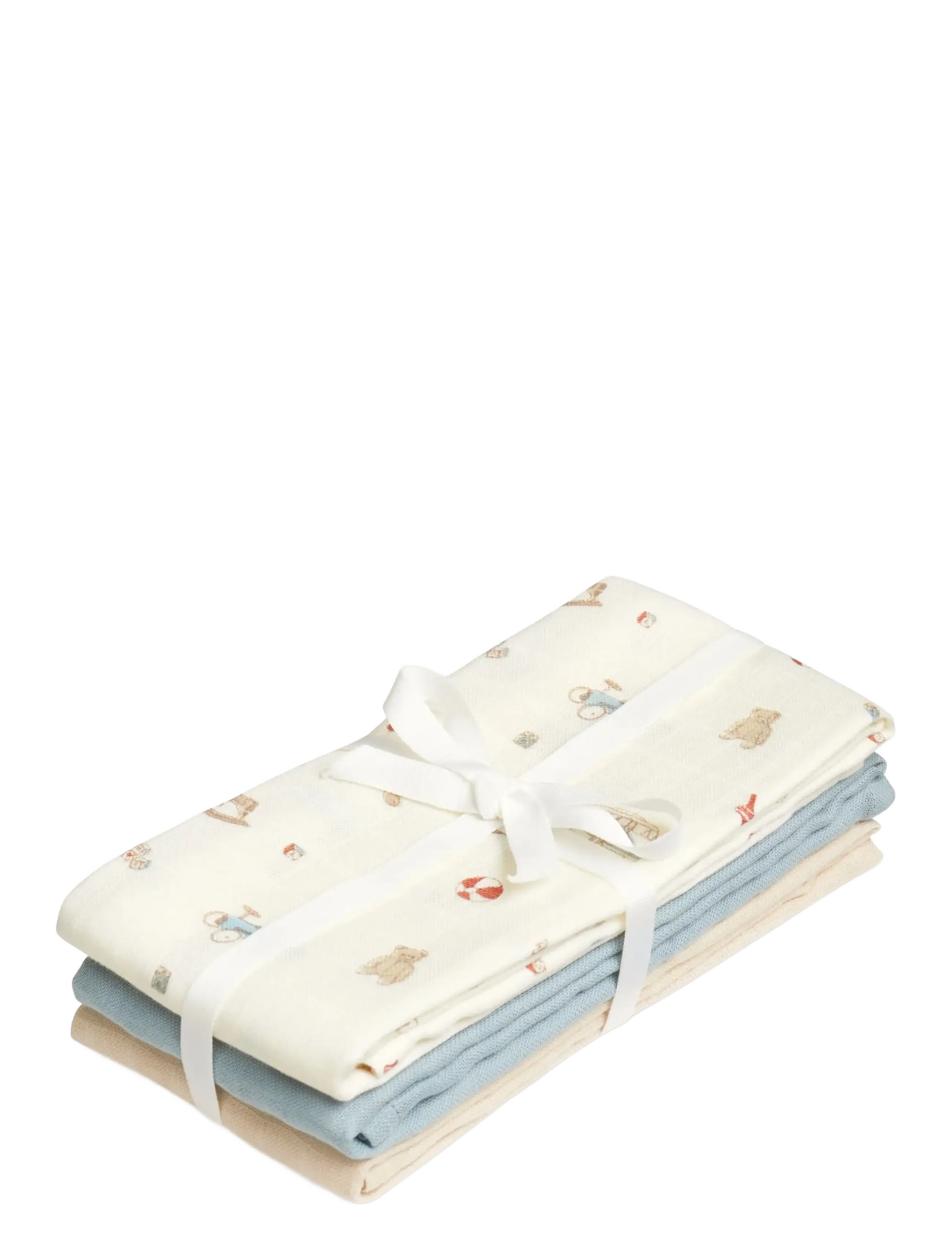 Cam Copenhagen Muslin Cloth, 3-Pack Gots Mix Classic Stripes Rose, One Size, Muslins, Mehrfarbig/gemustert - Cloths, Kinder