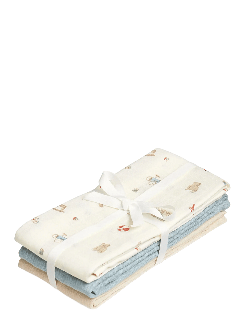 Cam Cam Copenhagen - Muslin Cloth, 3-pack - GOTS Mix - Rowan - linges en mousseline - vintage toys - 0