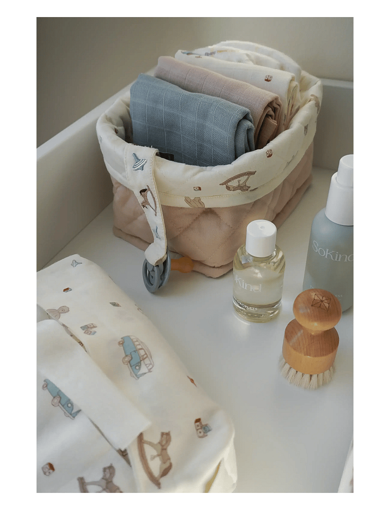 Cam Cam Copenhagen - Muslin Cloth, 3-pack - GOTS Mix - Rowan - linges en mousseline - vintage toys - 1