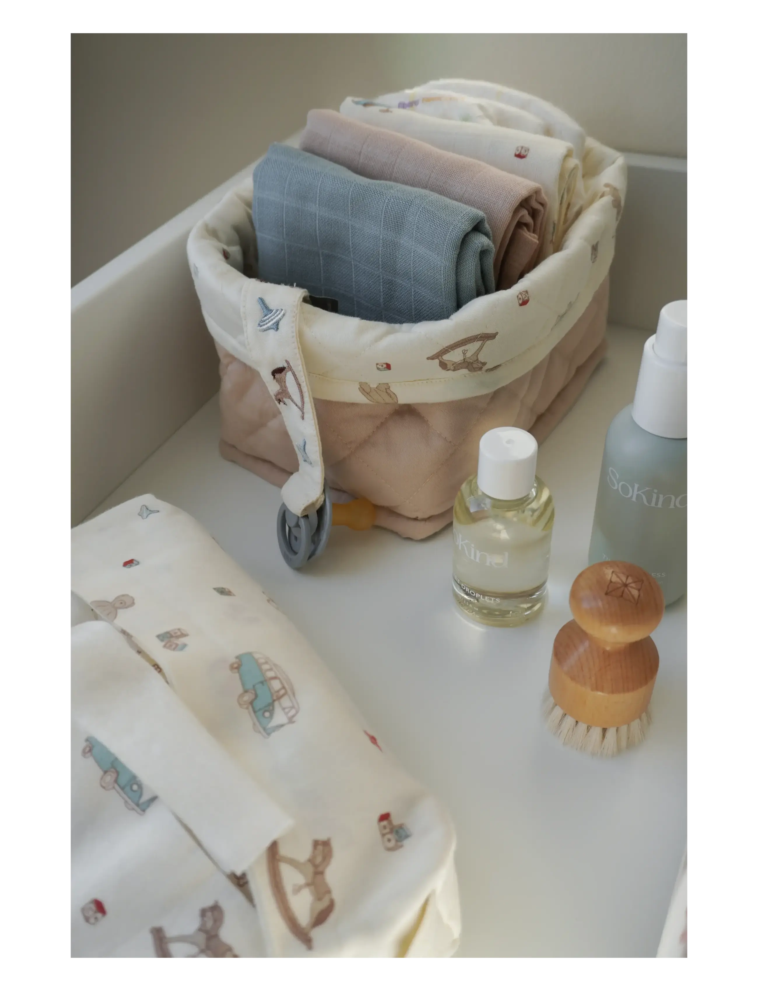Cam Cam Copenhagen - Muslin Cloth, 3-pack - GOTS Mix - Bows - musselinklude - vintage toys - 1