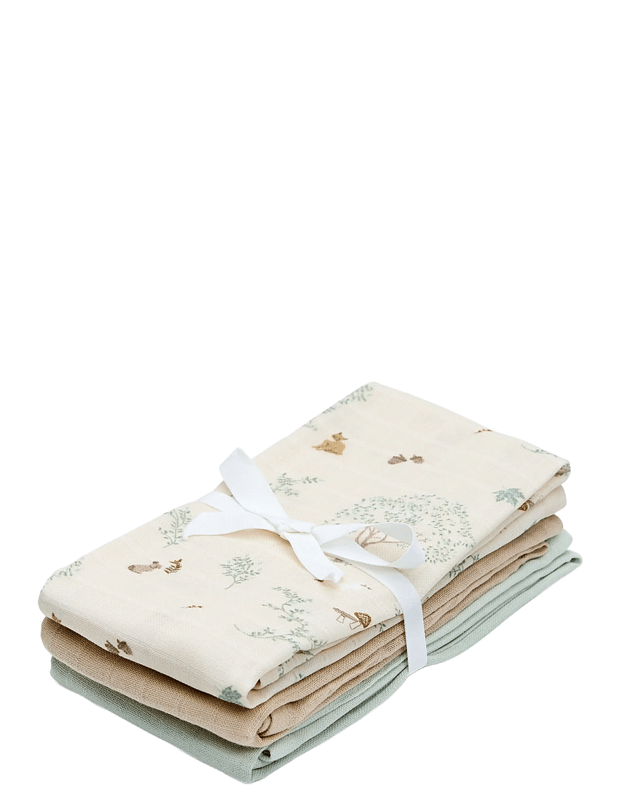 Cam Cam Copenhagen - Muslin Cloth, 3-pack - GOTS Mix - Classic Stripes Rose - musliinist tekid - woodland - 1