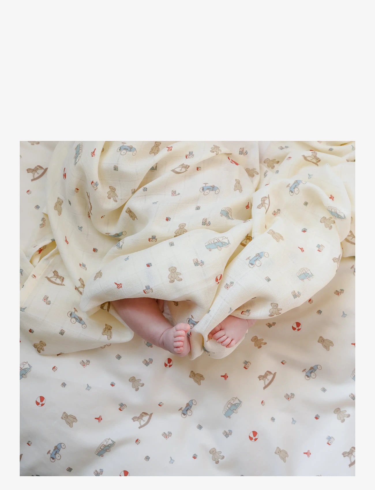 Cam Cam Copenhagen - Swaddle - GOTS - Woodland - musliinist tekid - vintage toys - 1
