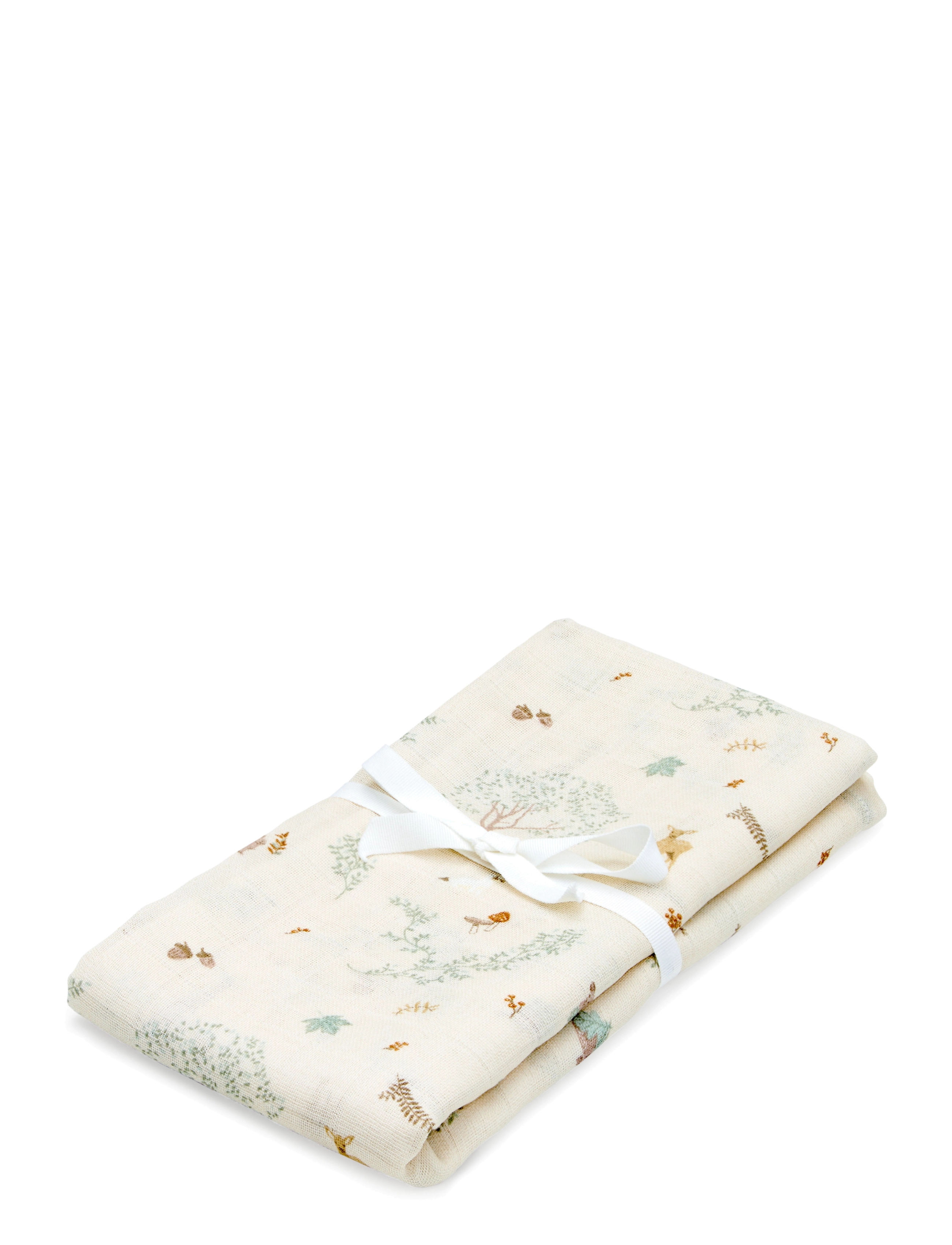 Cam Cam Copenhagen Swaddle - GOTS - Woodland - Musliinist tooted - WOODLAND / cream