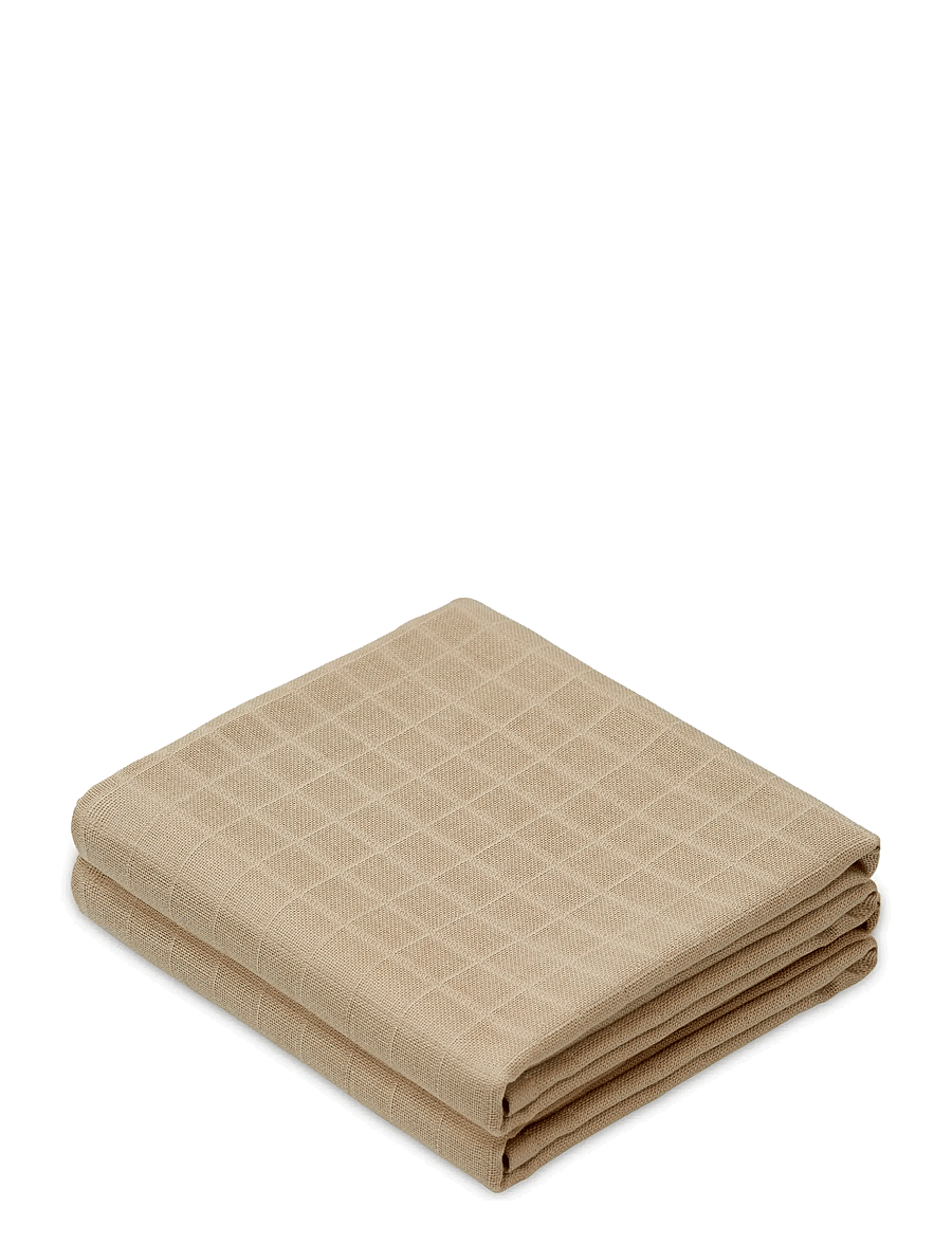 Cam Cam Copenhagen - Muslin Cloth, Solid colour, 2-pack - GOTS - Latte - musliinist lapid - latte - 0
