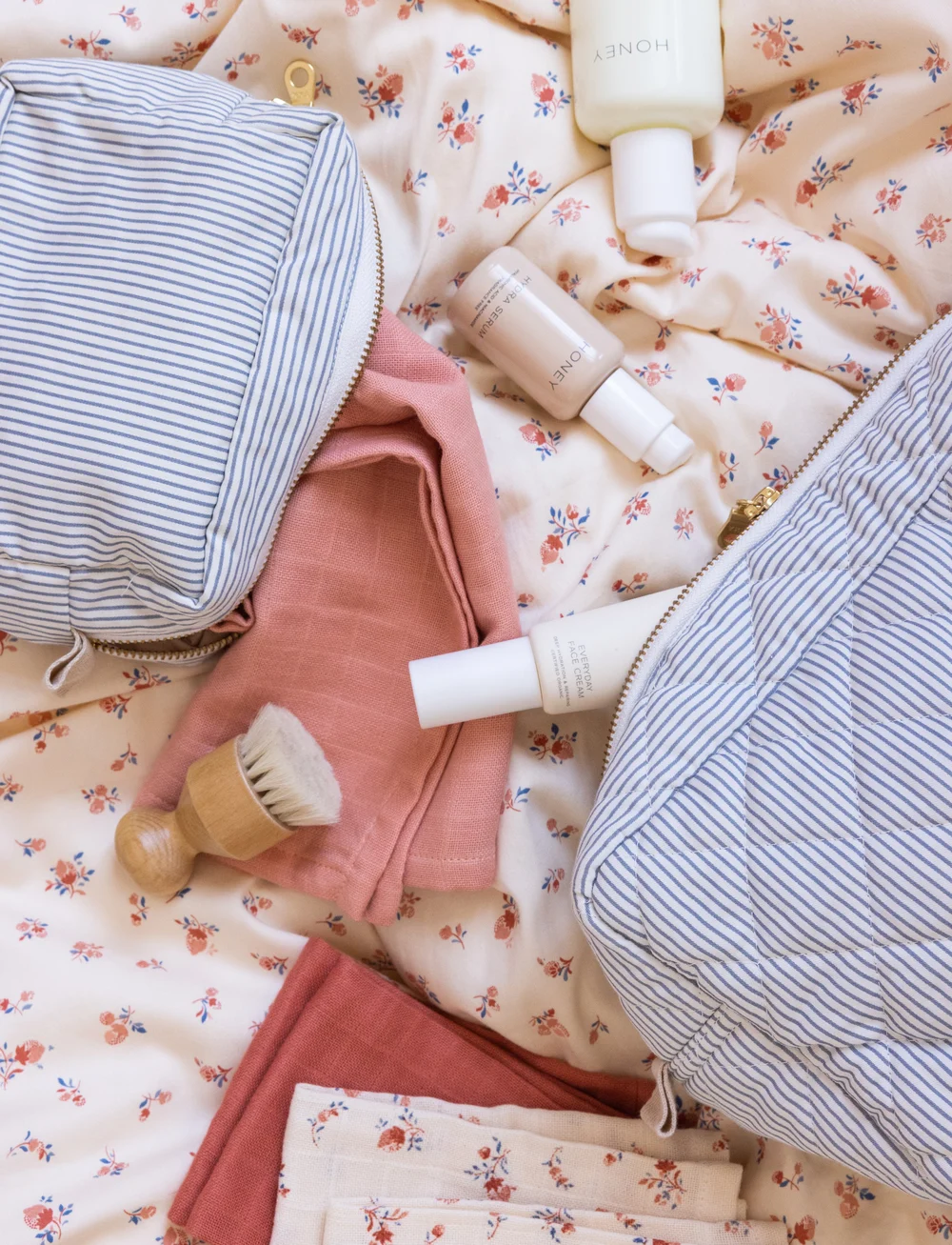 Cam Cam Copenhagen - Muslin Cloth, Solid colour, 2-pack - GOTS - Latte - musselinklude - sorbet - 2