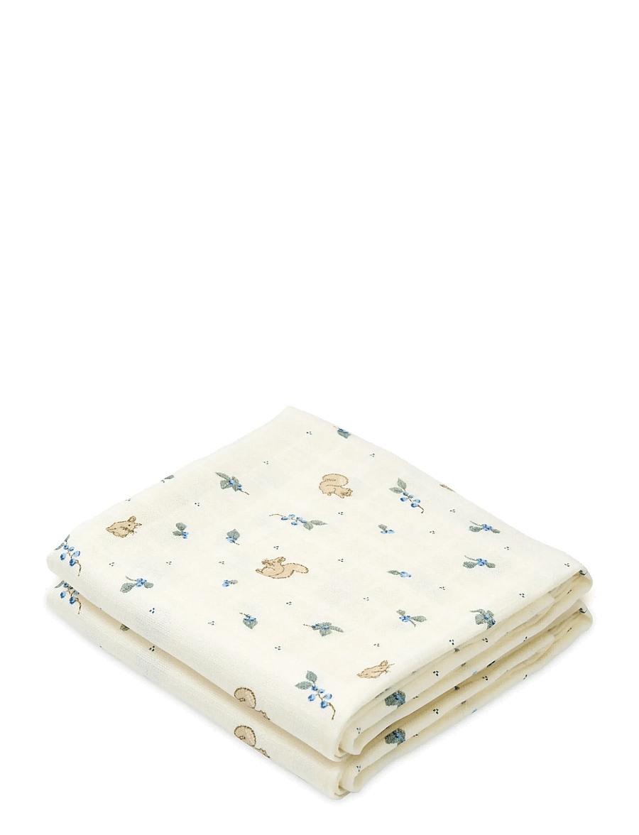 Cam Cam Copenhagen - Muslin Cloth, Printed, 2-pack - GOTS - Carousel - musliinist tekid - blueberries - 1