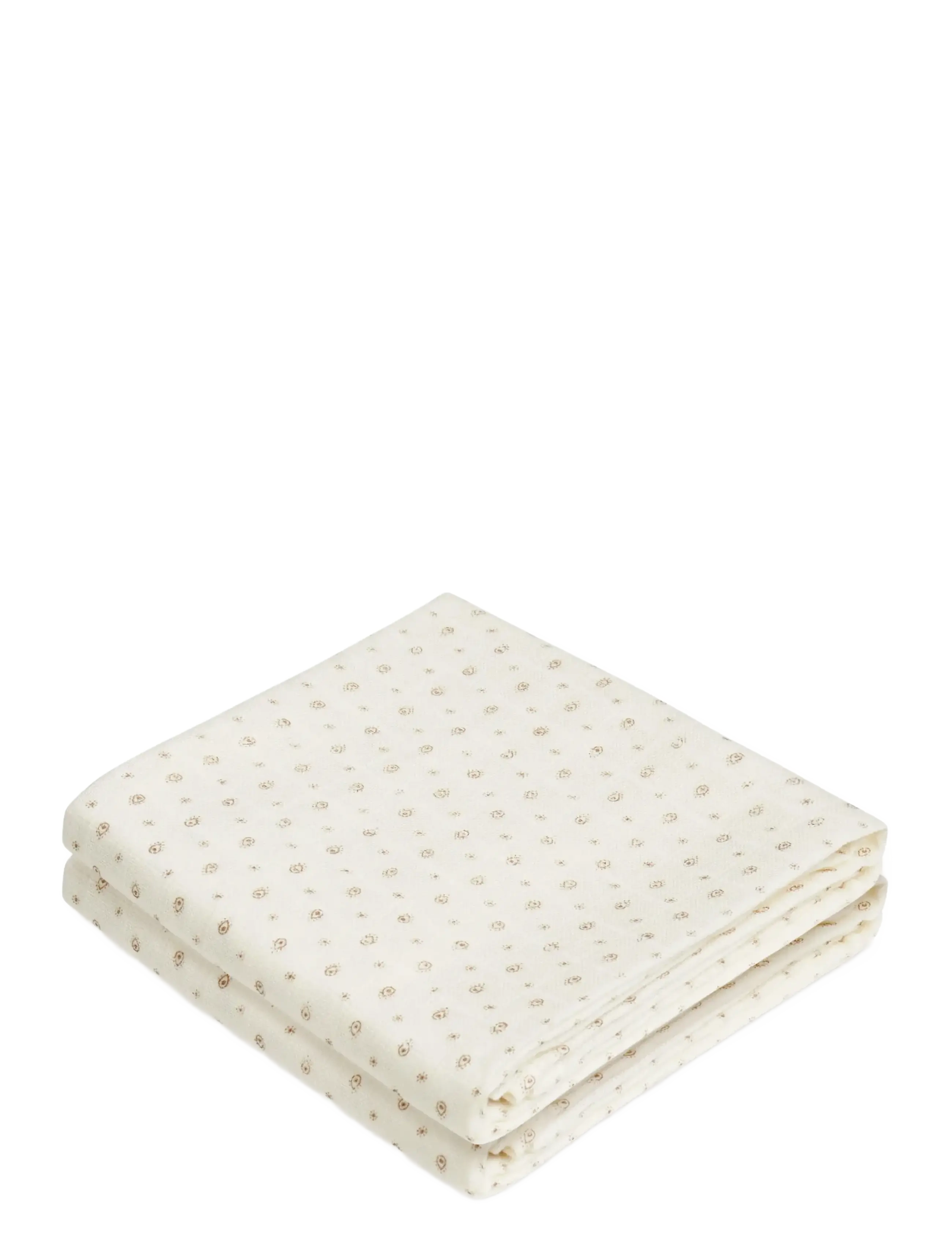 Cam Cam Copenhagen Muslin Cloth, Printed, 2-pack - GOTS - Carousel - Schlafen - ROWAN / cream