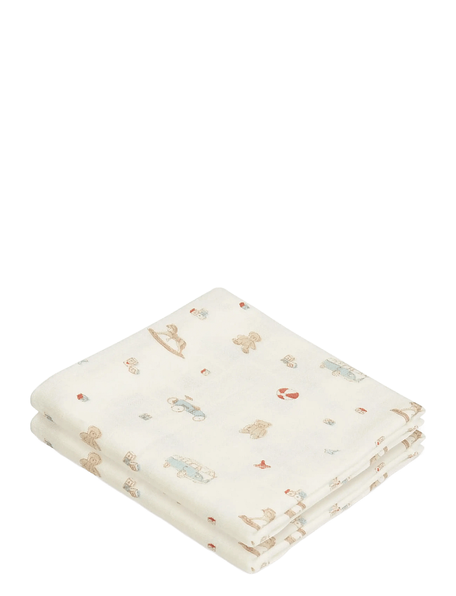 Cam Cam Copenhagen - Muslin Cloth, Printed, 2-pack - GOTS - Rowan - musliinist tekid - vintage toys - 1