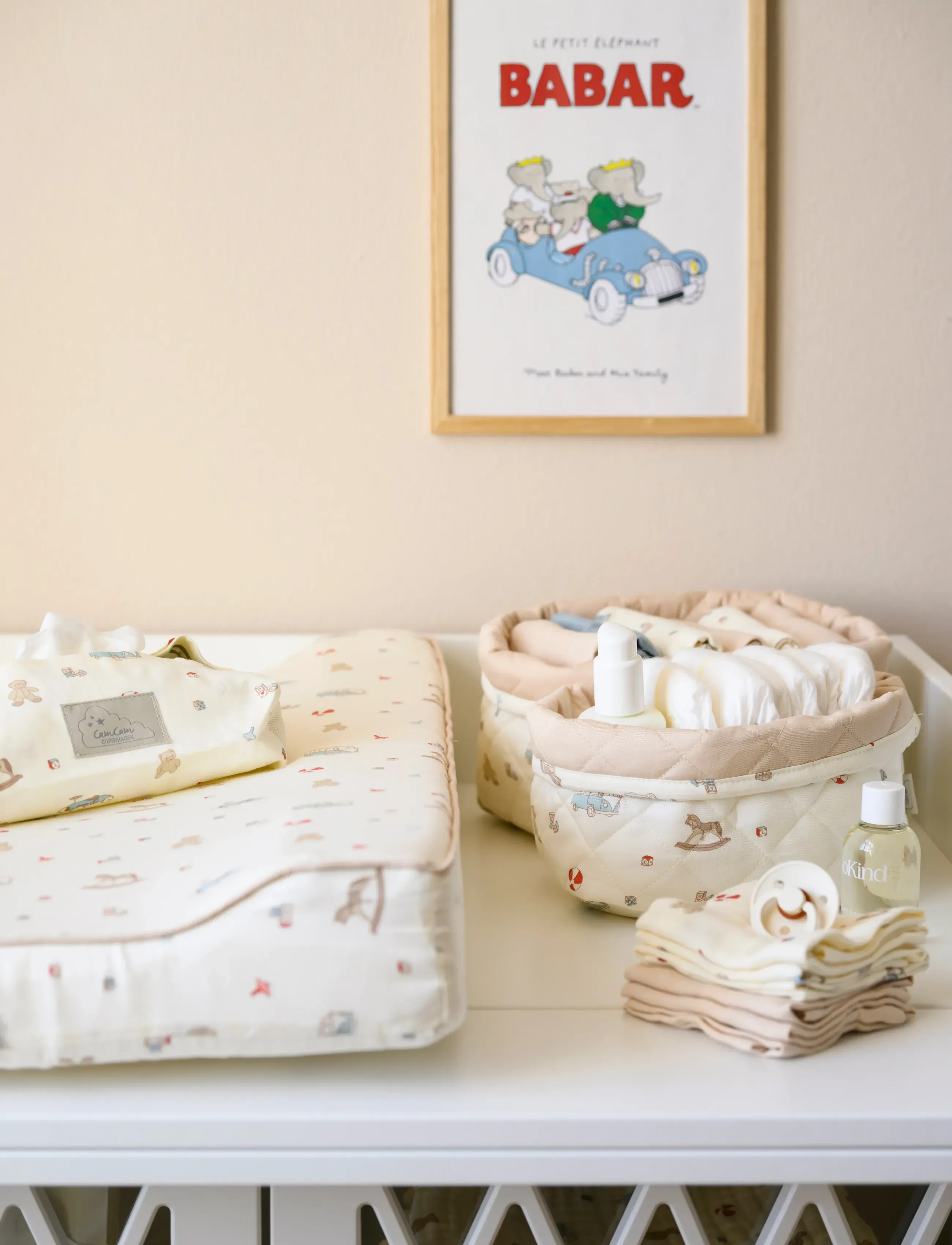Cam Cam Copenhagen - Muslin Cloth, Printed, 2-pack - GOTS - Rowan - musliinist tekid - vintage toys - 3