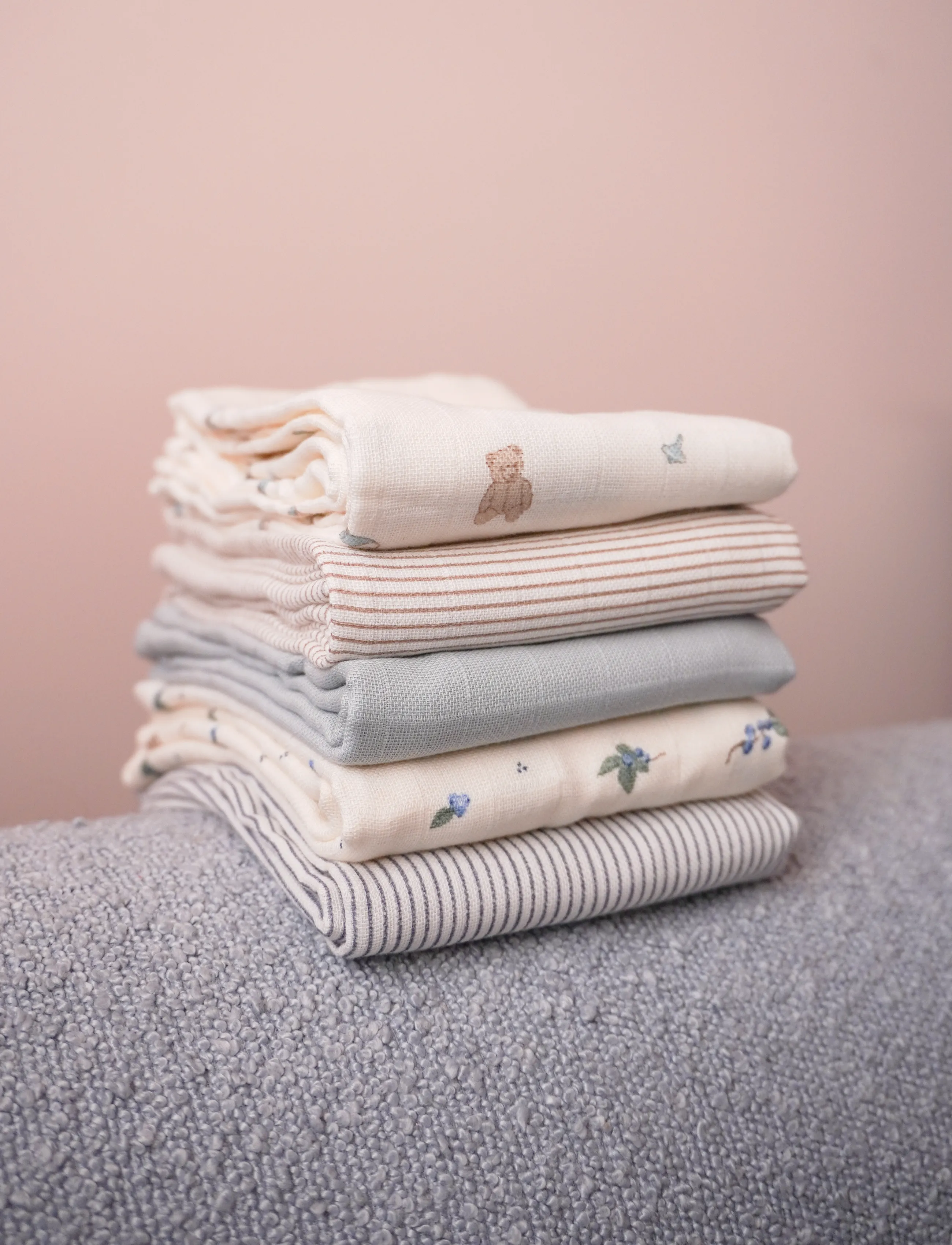 Cam Cam Copenhagen - Muslin Cloth, Printed, 2 pack - swaddles - vintage toys - 5
