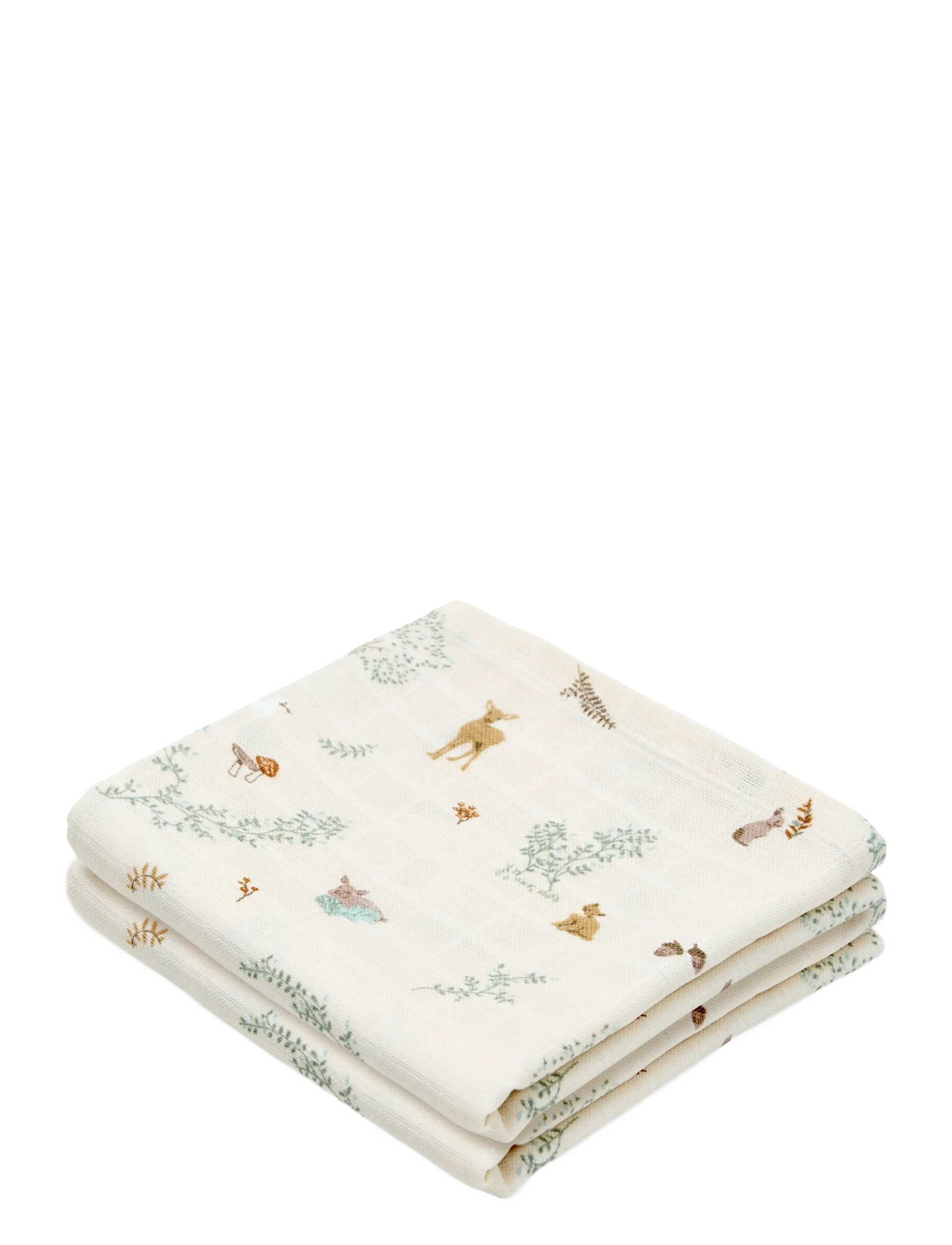 Cam Cam Copenhagen Muslin Cloth, Printed, 2-pack - GOTS - Classic Stripes Rose - Musliinist tooted - WOODLAND / cream