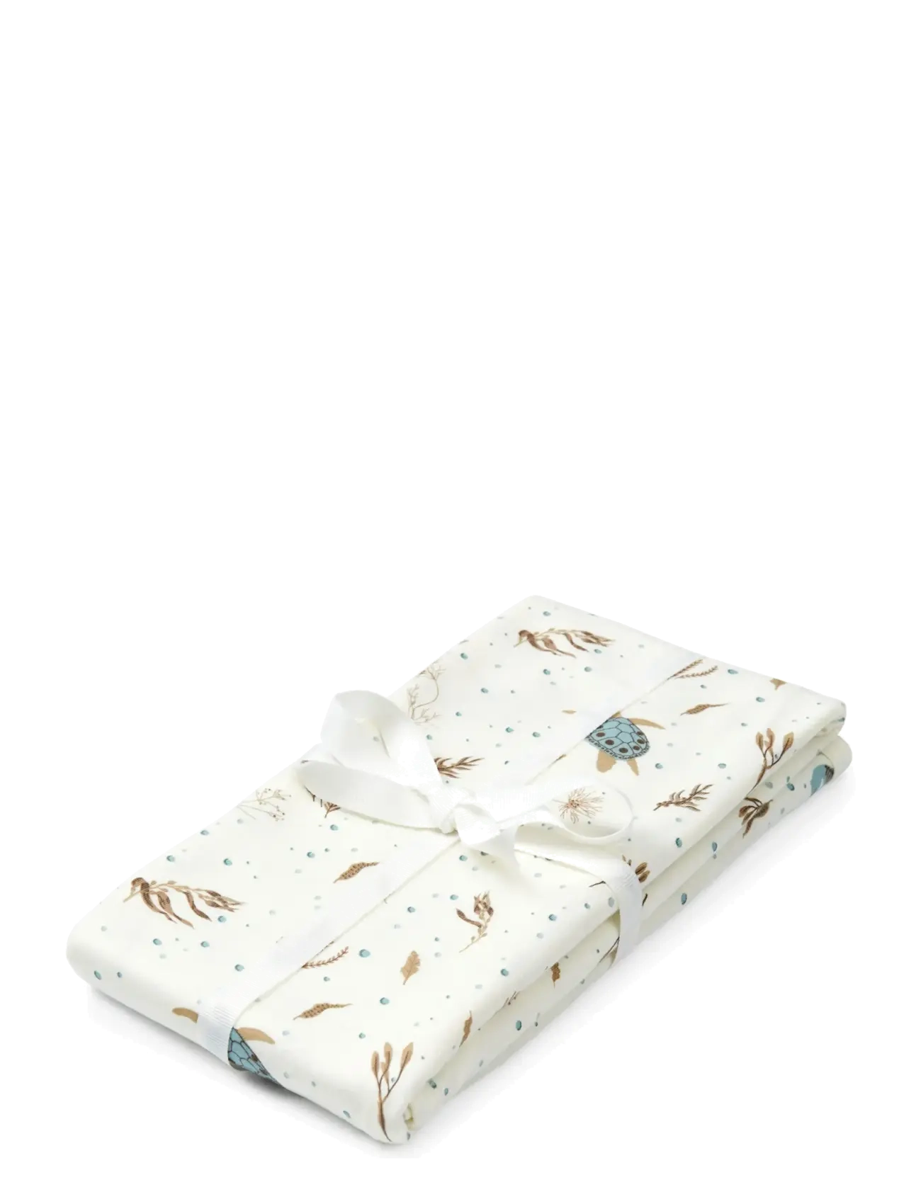 Cam Cam Copenhagen Jersey Swaddle - GOTS - Rowan - Cam Cam Copenhagen - SEA GARDEN / cream