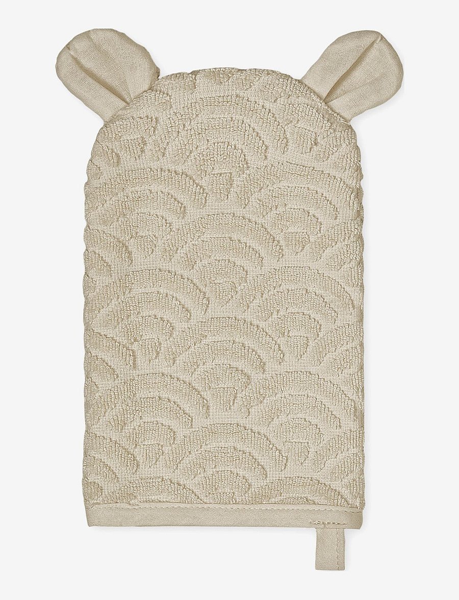 Cam Cam Copenhagen - Wash Glove w/ ears - linges en mousseline - almond - 1