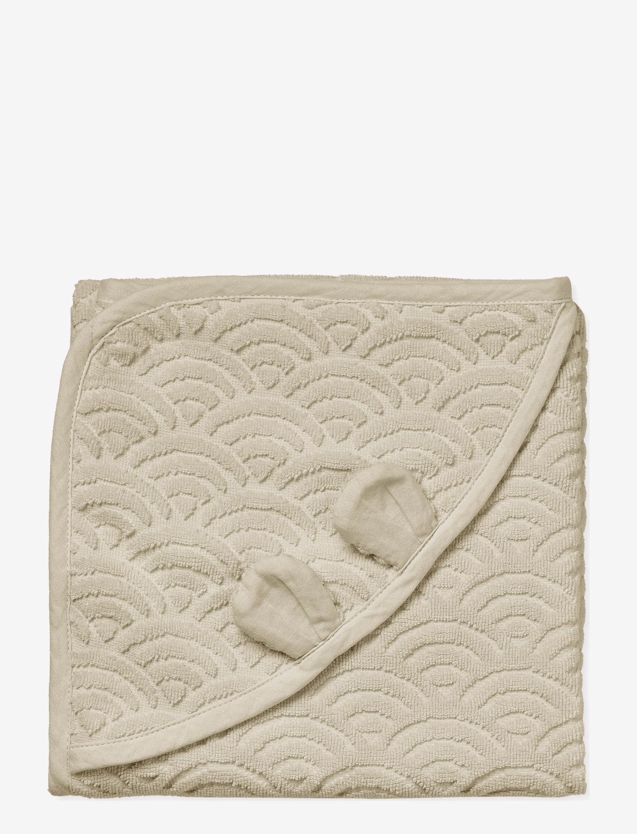 Cam Cam Copenhagen Towel, Baby, Hooded w/ ears - Pyyhkeet - ALMOND / beige
