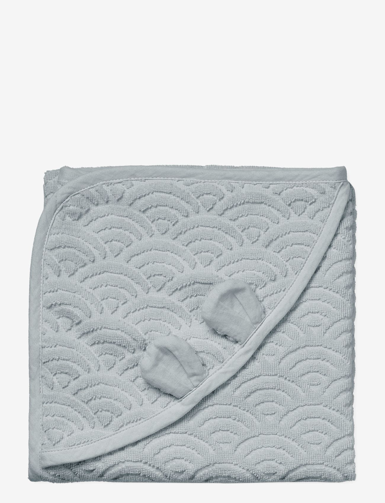 Cam Copenhagen Hooded Baby Towel W/ Ears Gots Almond, One Size, Towels & Cloths, Grau - Towels, Kinder