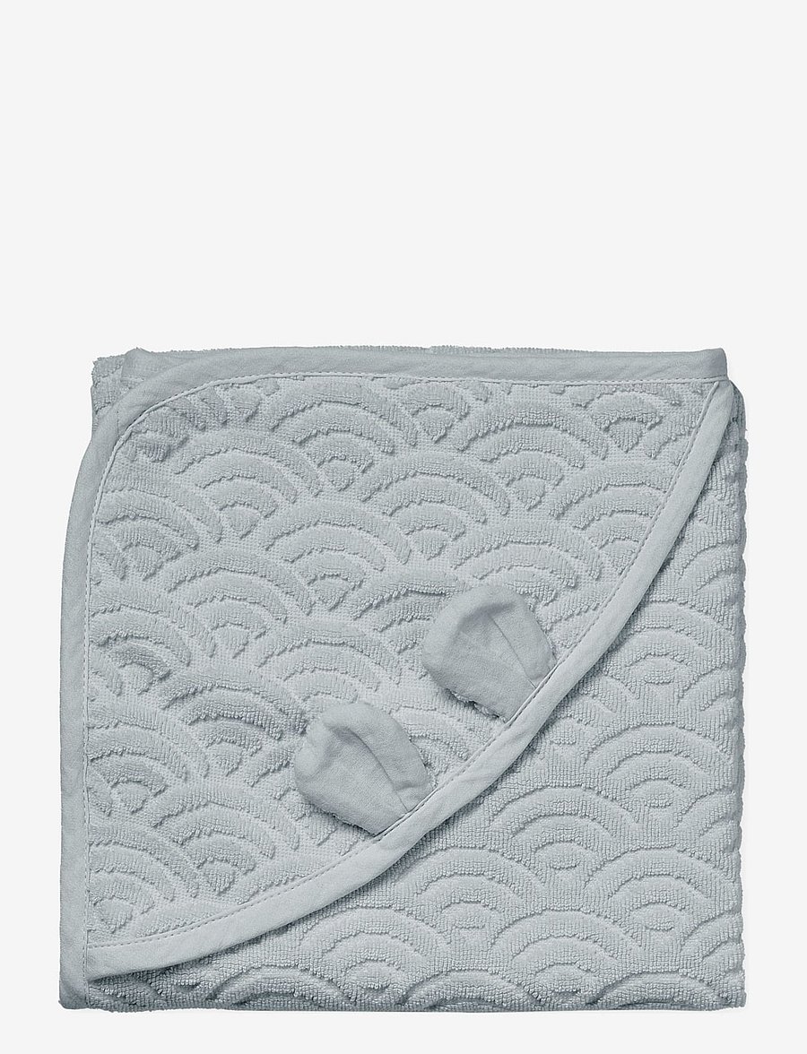 Cam Cam Copenhagen - Towel, Baby, Hooded w/ ears - håndklæder - classic grey - 0