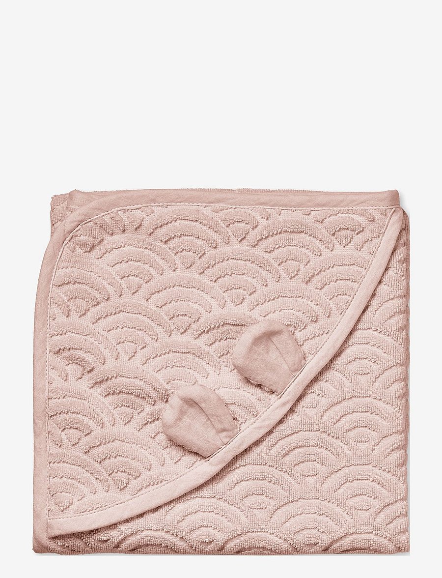Cam Cam Copenhagen - Towel, Baby, Hooded w/ ears - håndklæder - dusty rose - 1
