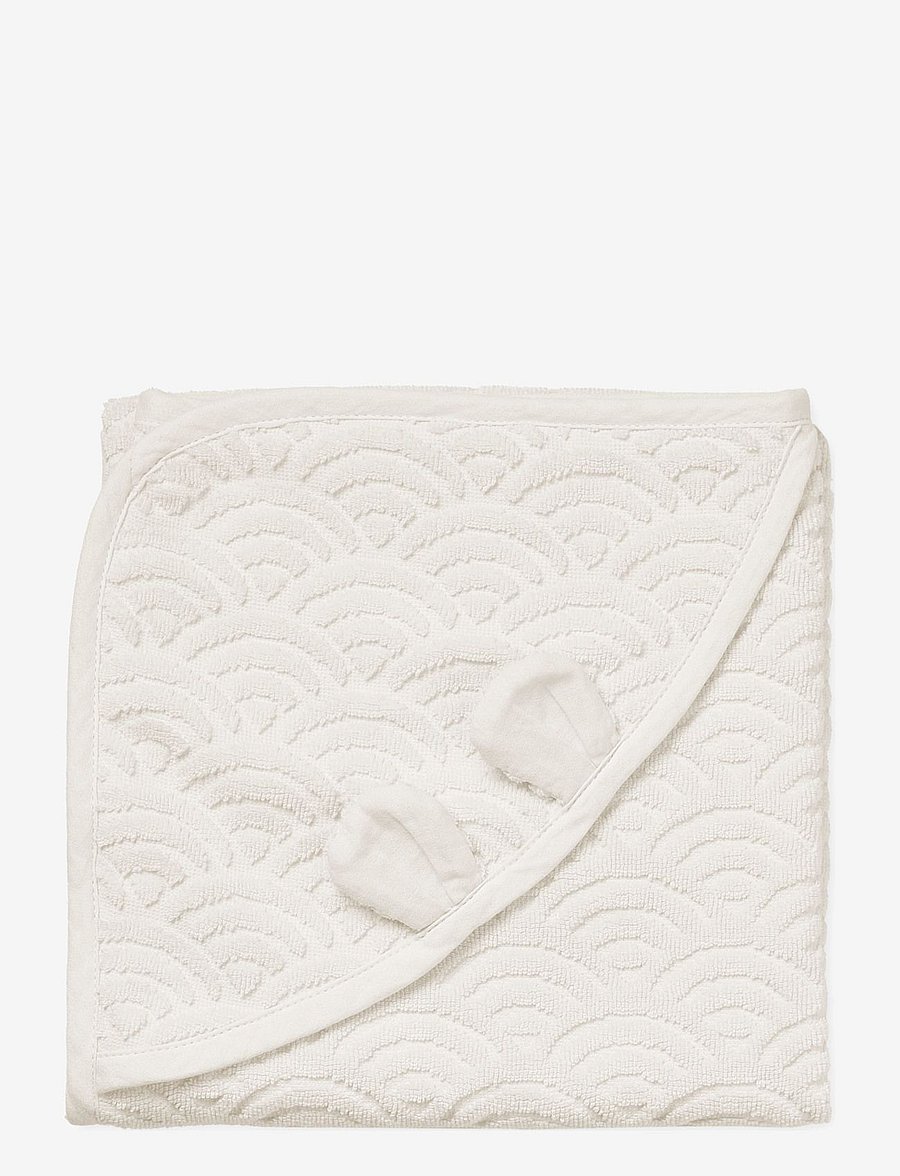 Cam Cam Copenhagen - Towel, Baby, Hooded w/ ears - towels - off-white - 1