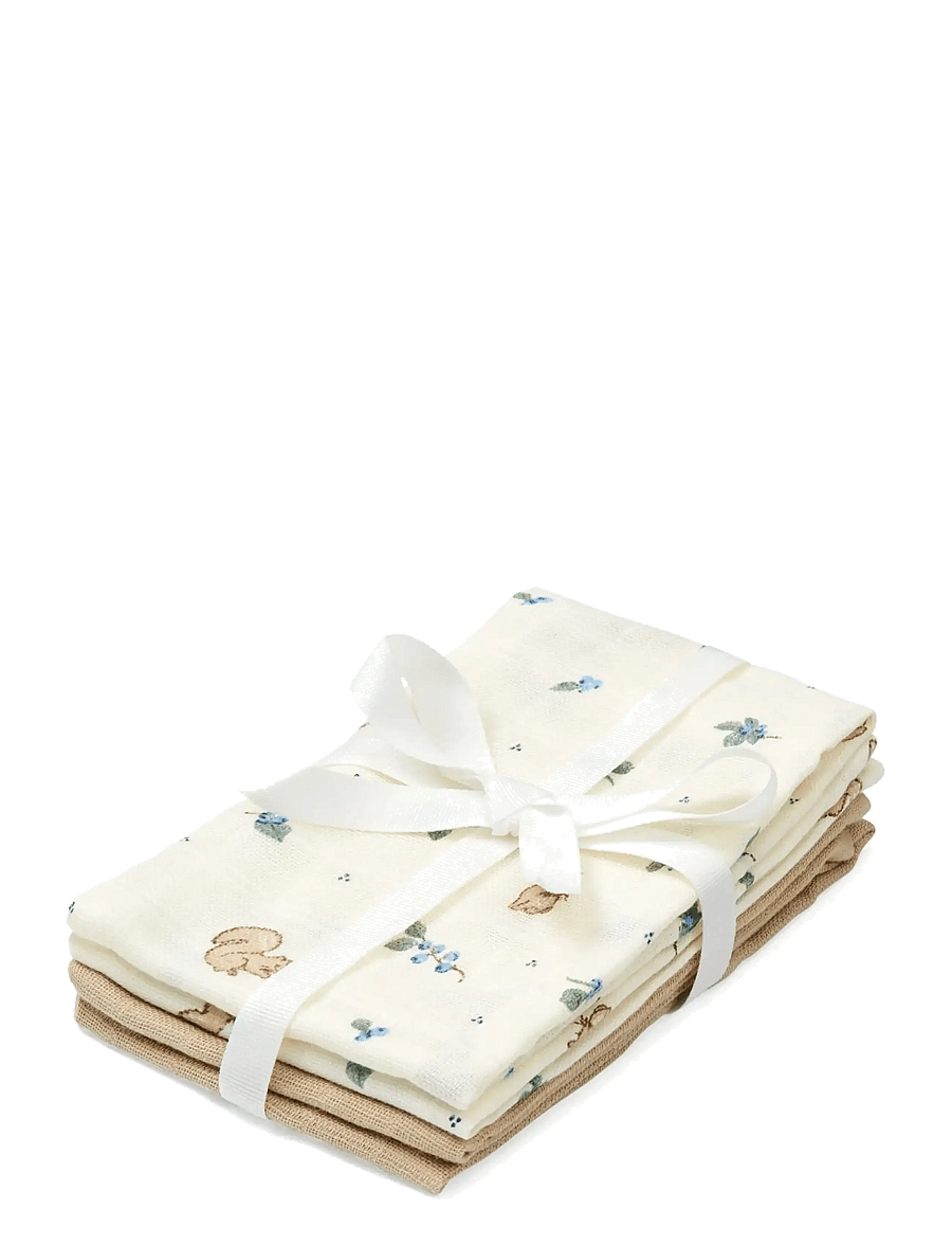 Cam Cam Copenhagen - Wash Cloth, 4 pack - GOTS - Vintage Toys - klude - blueberries - 0