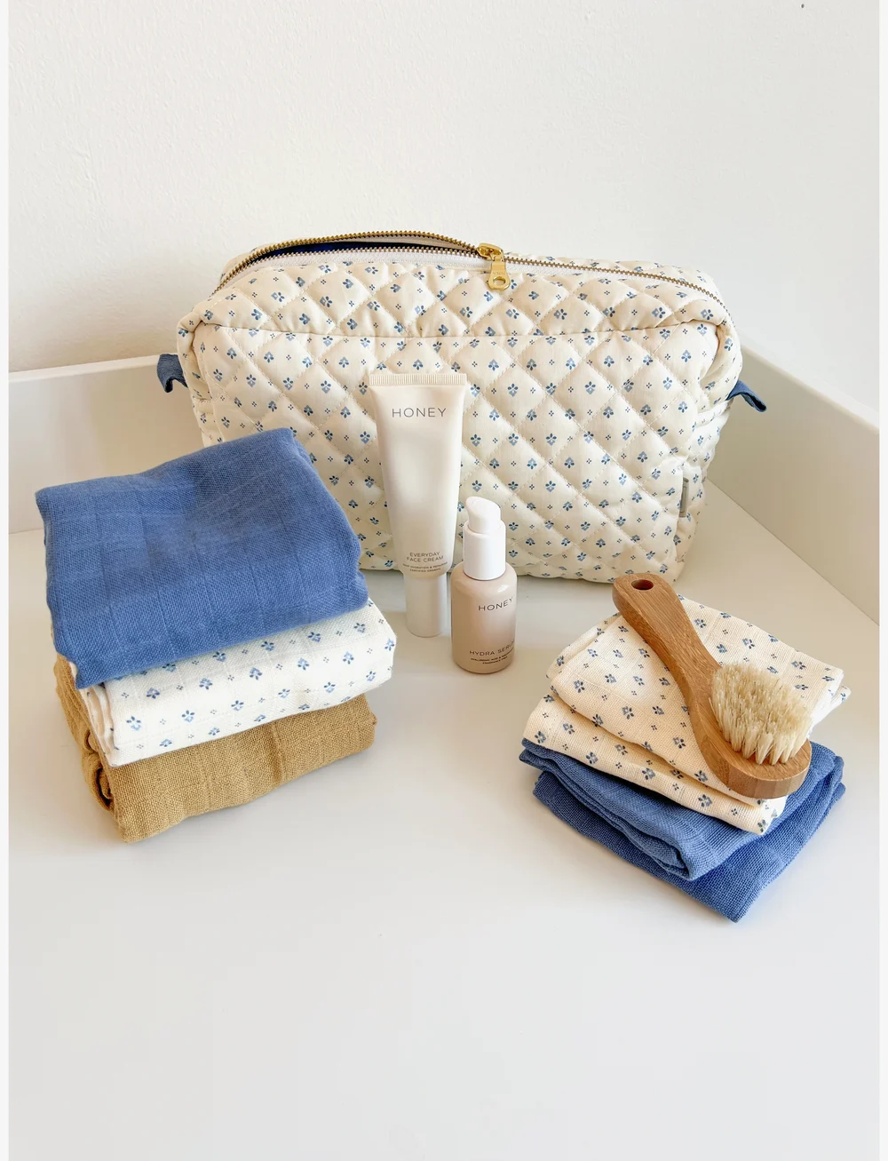 Cam Cam Copenhagen - Wash Cloth, 4 pack - GOTS - Bows - torklappar - capri - 1