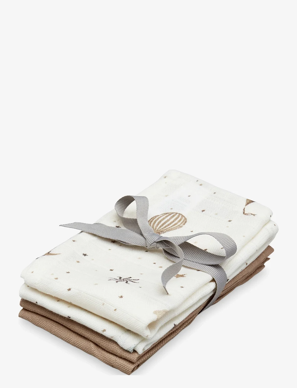 Cam Cam Copenhagen - Wash Cloth, 4 pack - GOTS - Bows - torklappar - dreamland/camel - 0