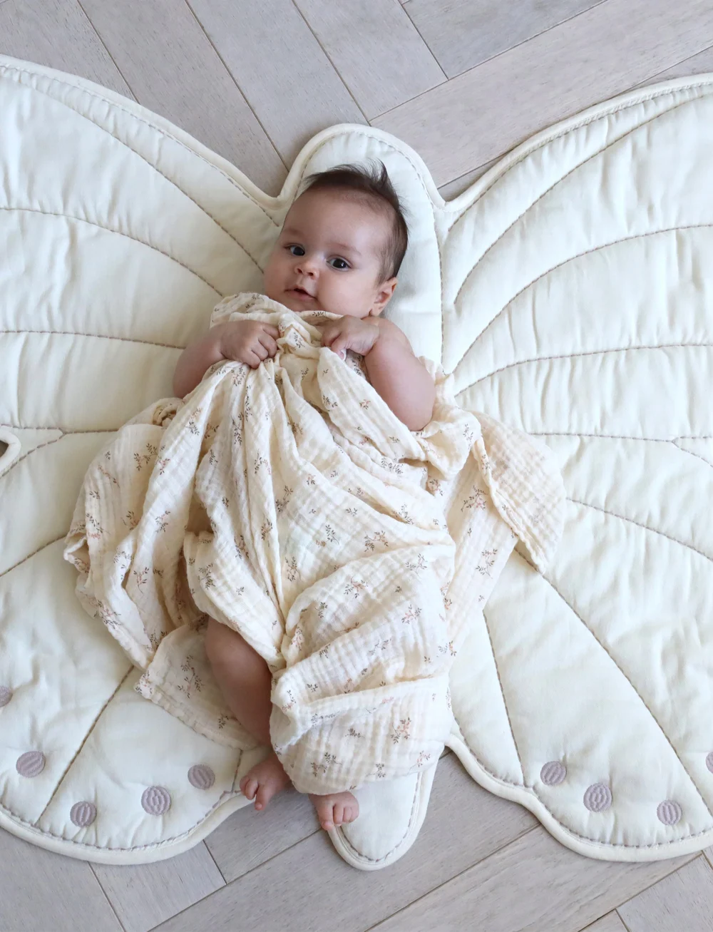 Cam Cam Copenhagen - Muslin Baby Blanket - GOTS - Blueberries - musselintæpper - ashley - 0