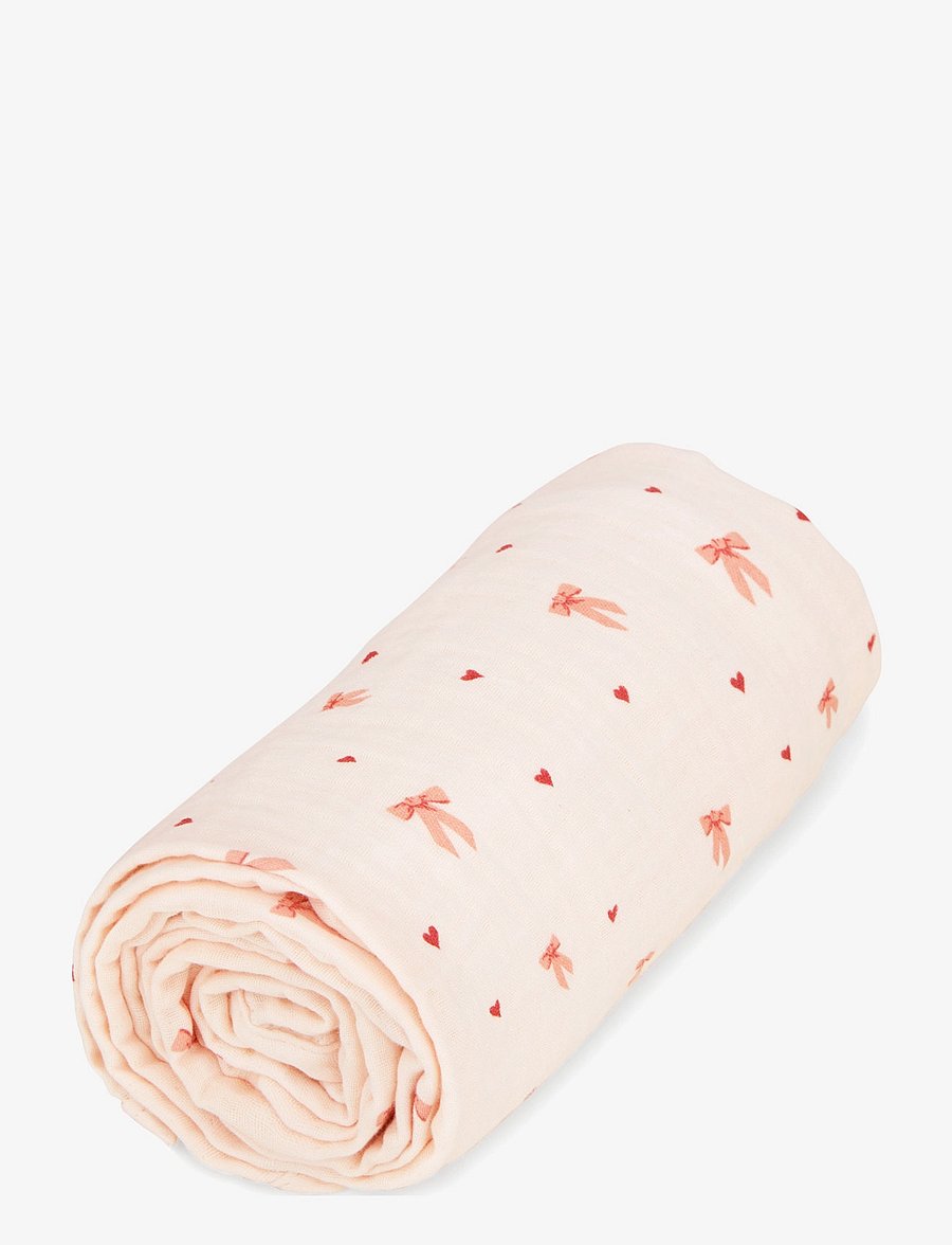 Cam Cam Copenhagen - Muslin Baby Blanket - GOTS - Woodland - musselintæpper - bows - 1