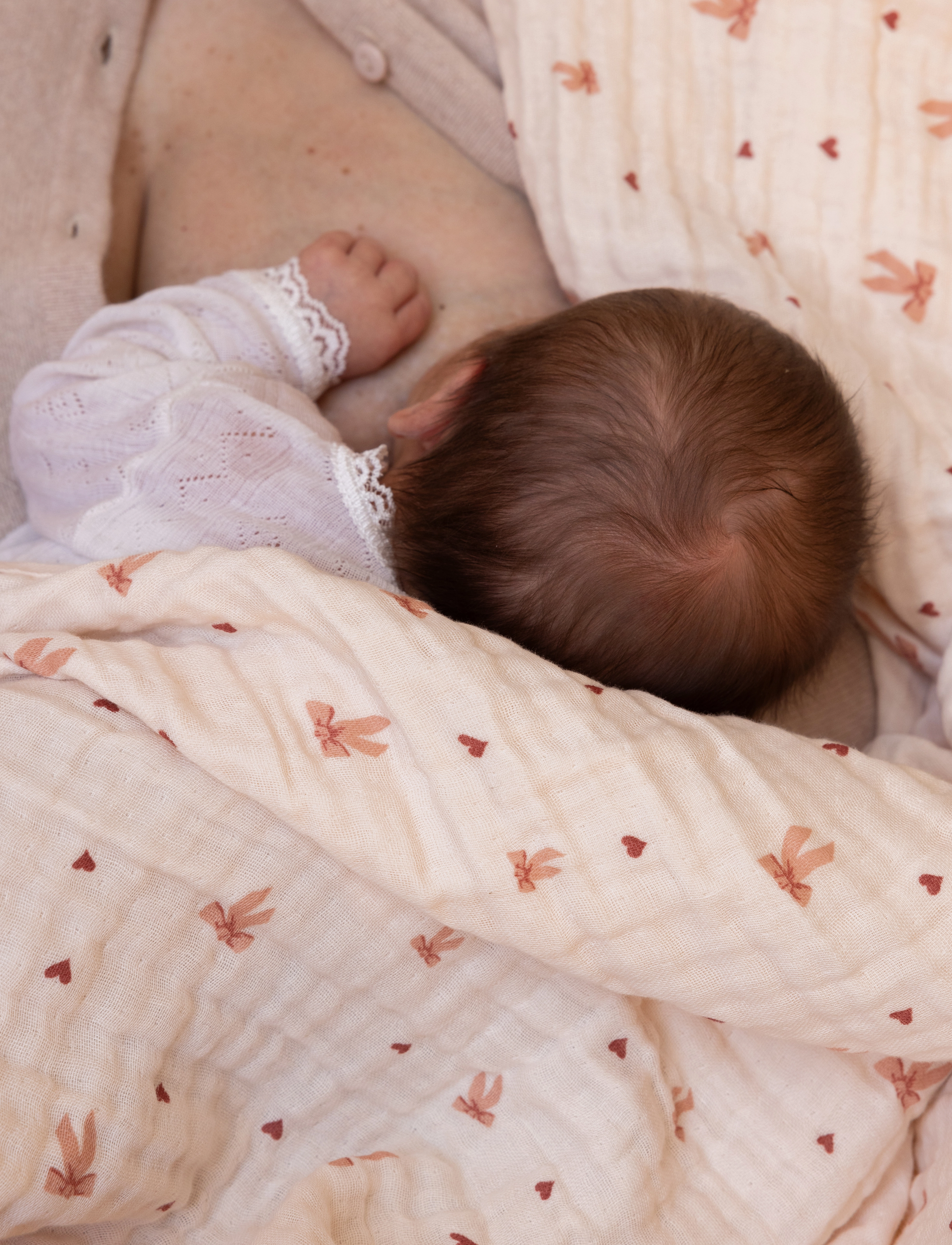 Cam Cam Copenhagen Muslin Baby Blanket Gots Woodland, Børn, Muslin Baby Tæppe, Pink, Str: ONE SIZE