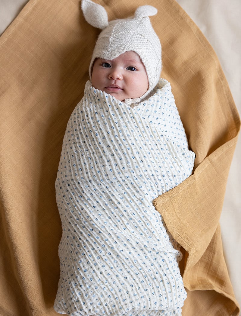 Cam Cam Copenhagen - Muslin Baby Blanket - GOTS - Bows - muslinfiltar - capri - 0